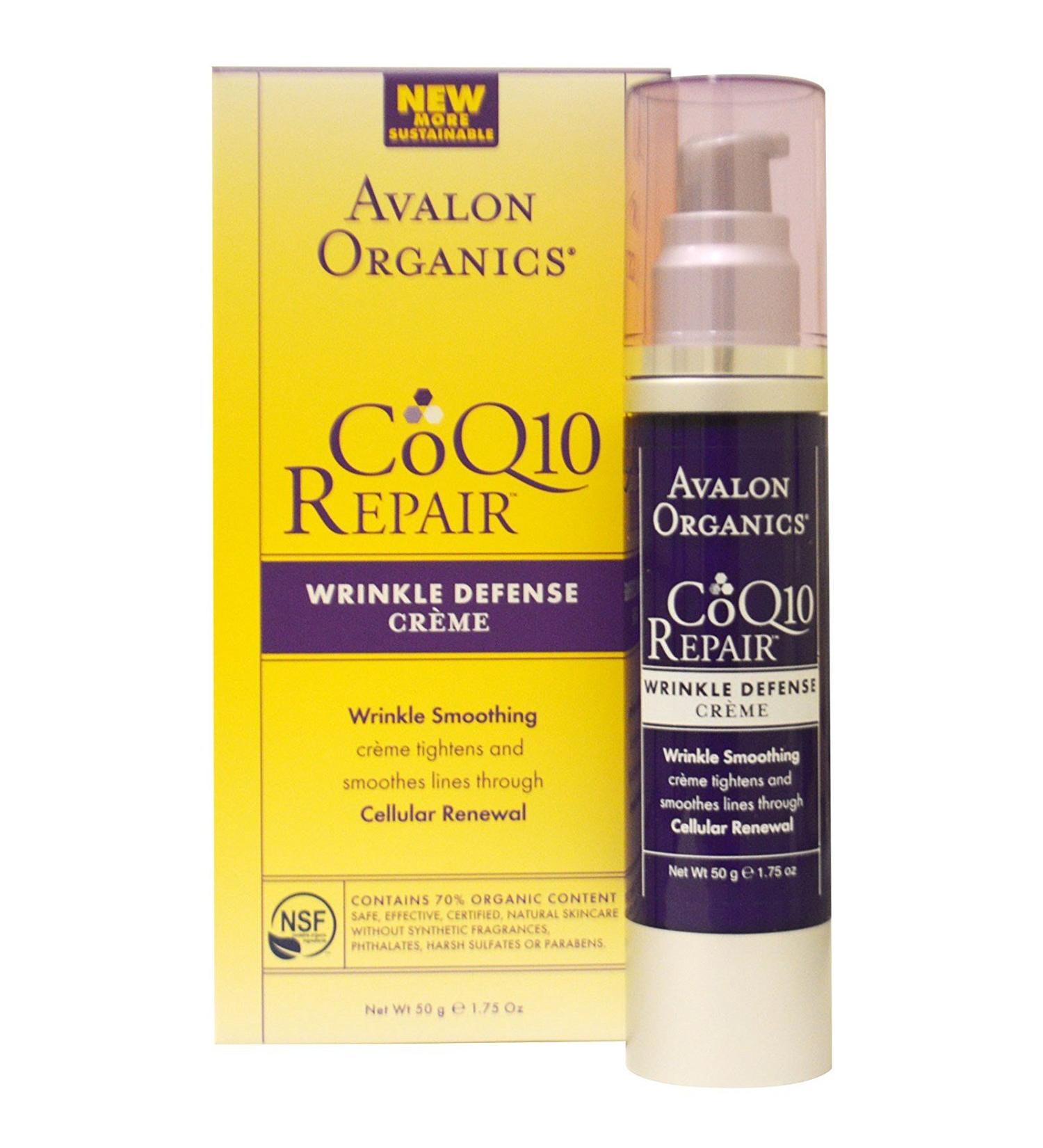Avalon Organics Organics CoQ10 Repair Wrinkle Defense Creme Broad Spectrum SPF15 (SPF 15) 1.75 oz