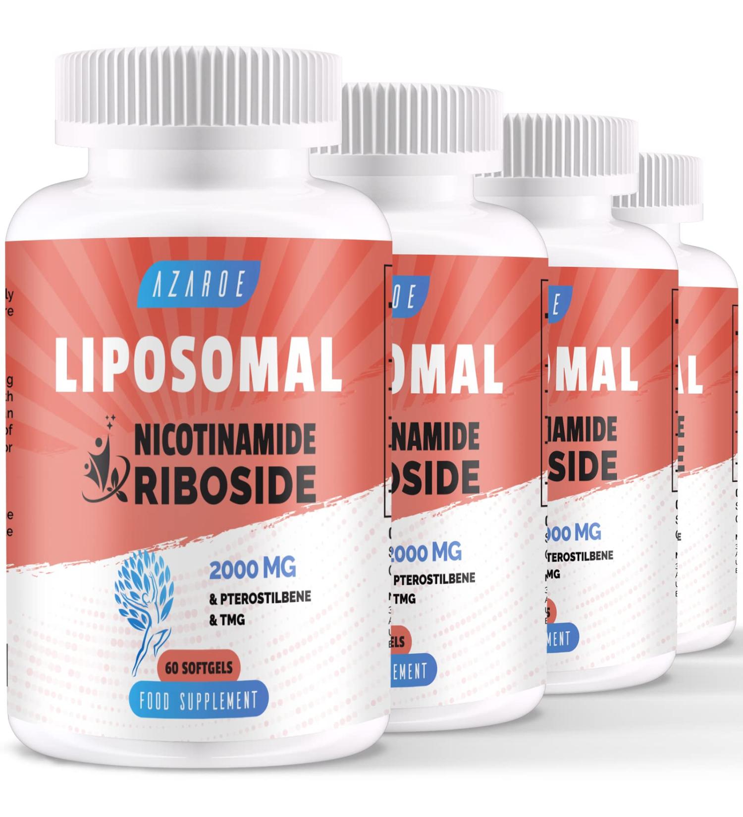 Liposomal Nicotinamide Riboside 2000mg with TMG and Pterostilbene | More Efficient Than Precursors Boost NAD+ | Support Cellular Energy Metabolism (240 Count (Pack of 4)) - Buy Online on GoSupps.com