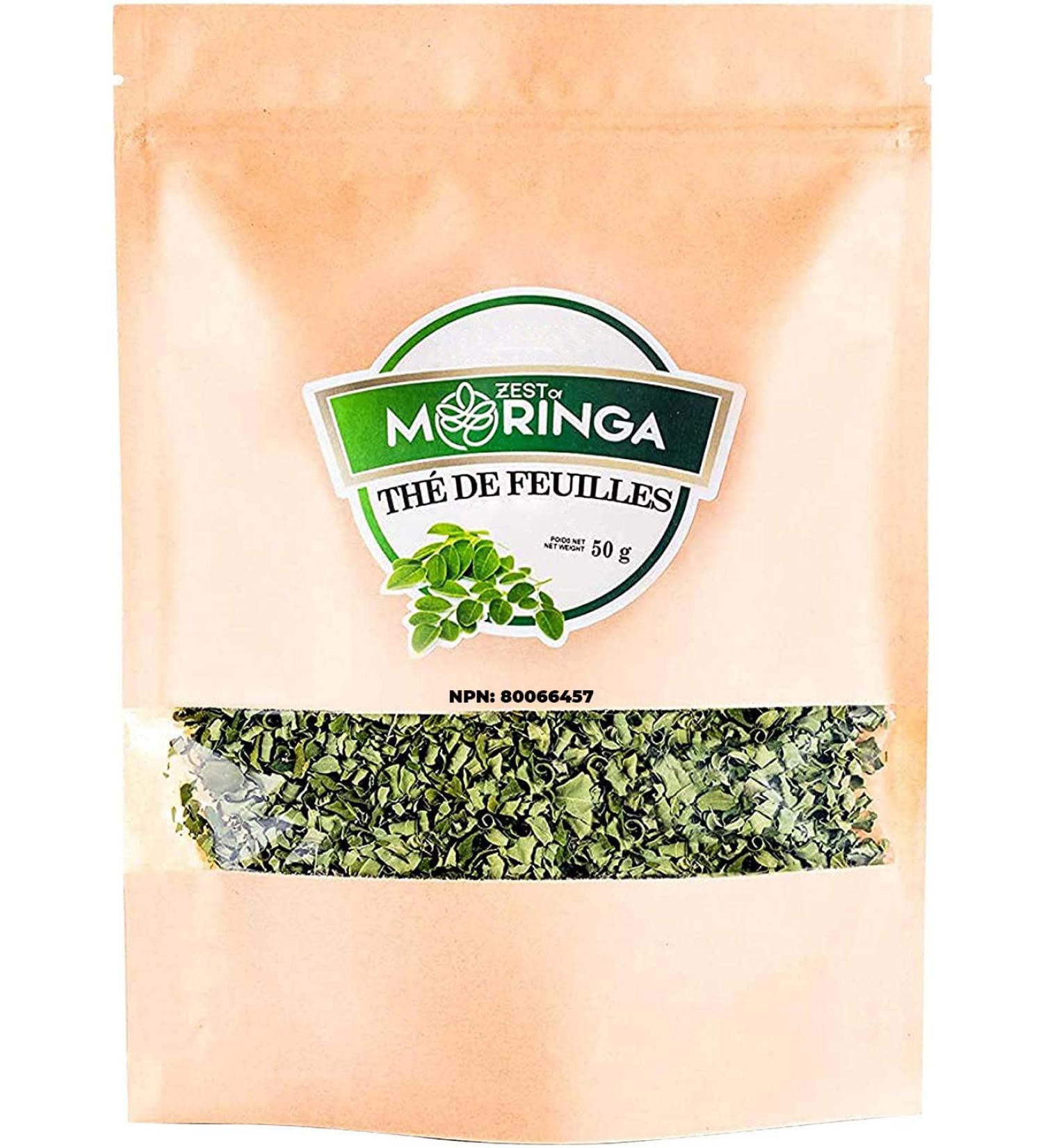Zest of Moringa Green Tea Leaves - Organic Moringa Tea Leaves | Premium Quality Moringa Oleifera Tea - Pack of 50g - Buy Online on GoSupps.com