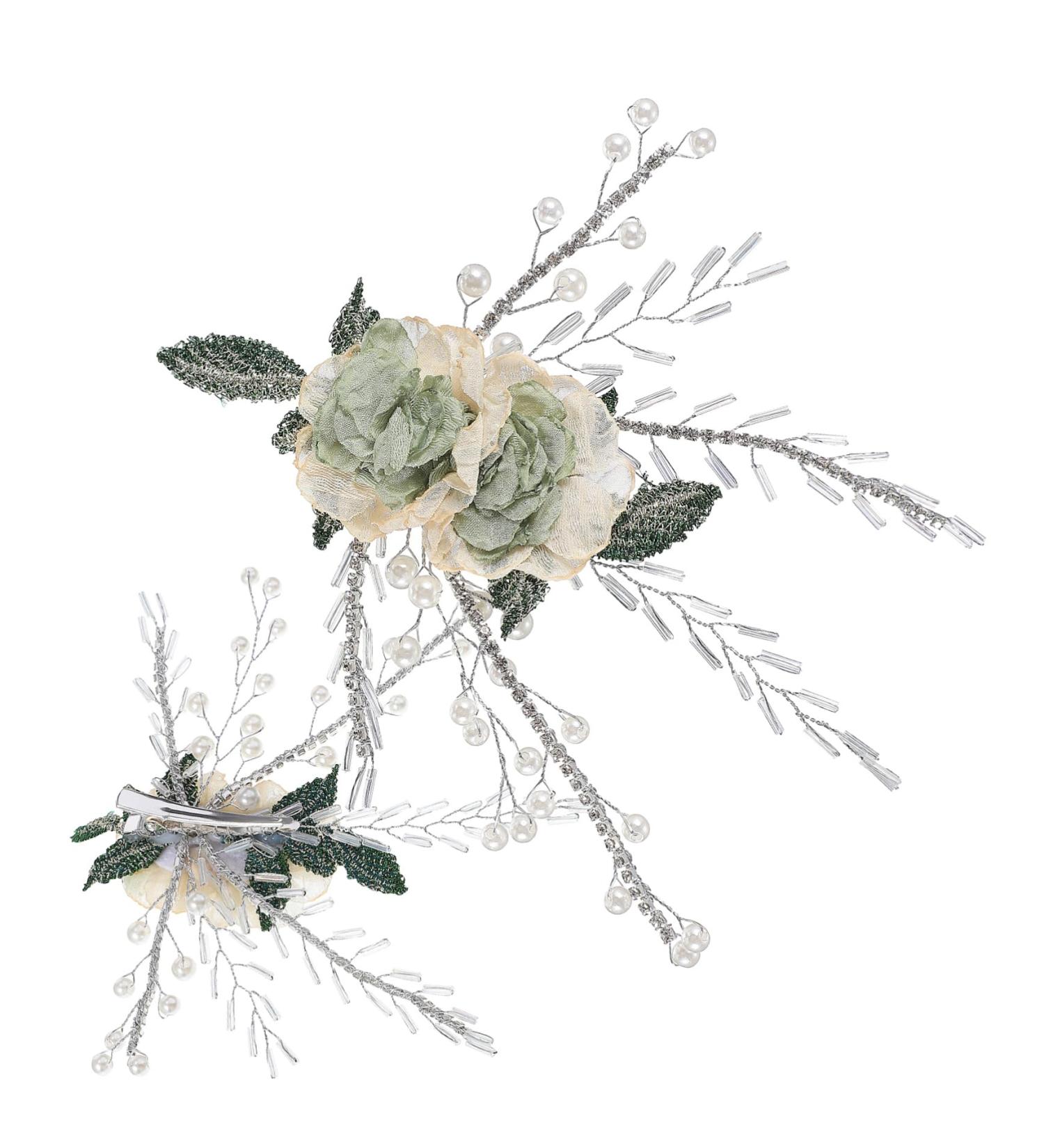 HAPINARY Bridal Headpiece Hair Clips Wedding Hair Accessories Tiara Hair Barrettes Gold Hair Accessories Hair Pin Bridal Hair Accessories for Wedding Bridesmaid Hair Accessories Cloth - Buy Online on GoSupps.com