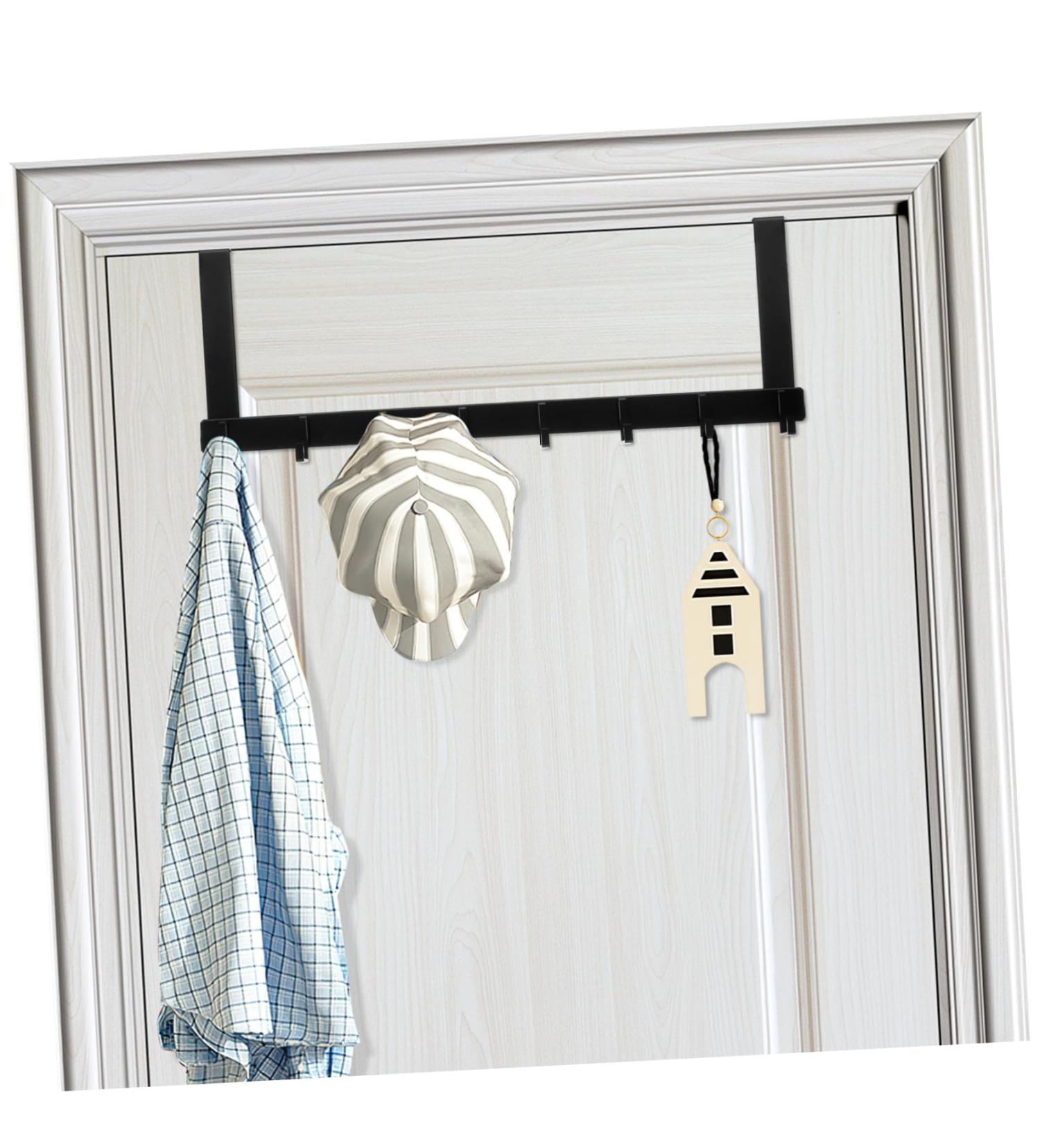 Alipis Space Aluminum Door Hanger Hangers Towel Holder Over The Door Multi Hook Door Hook Clothing Hat Hook - Buy Online on GoSupps.com