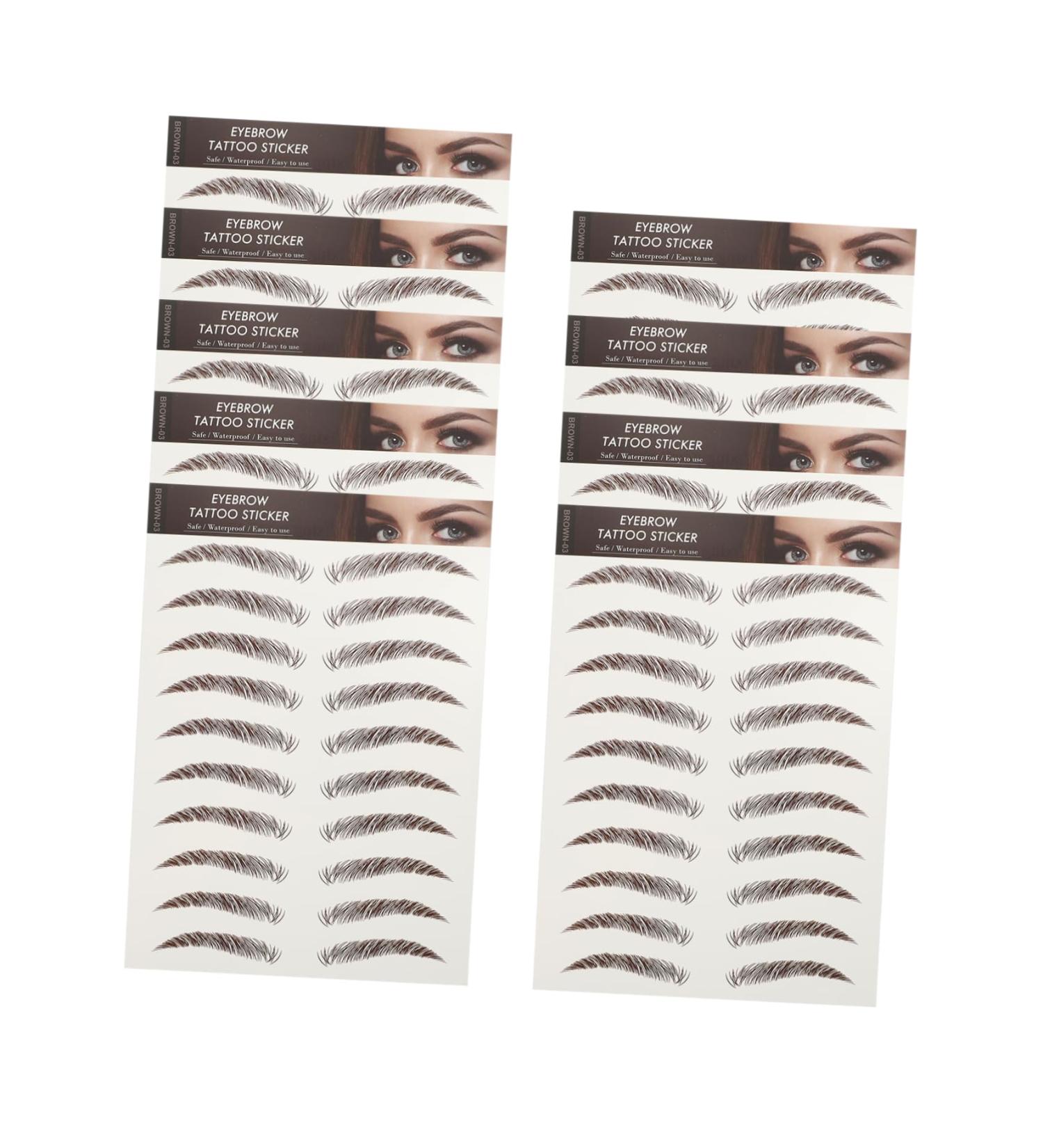 Beavorty 9 Sheets Waterproof Eyebrow Stickers Set Water Proof 6d - Buy Online on GoSupps.com