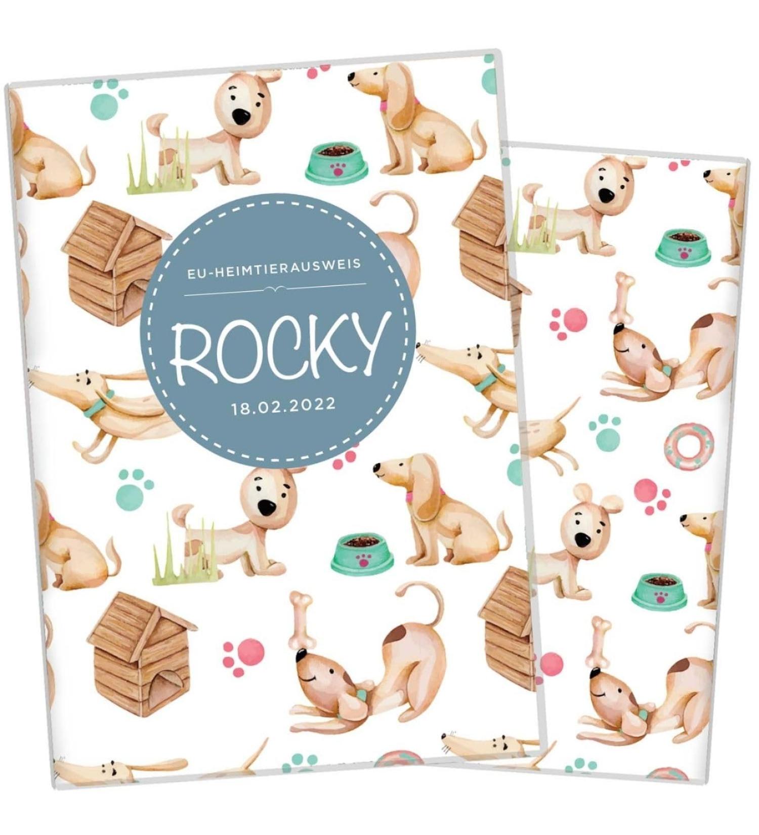 Personalized Wilhelm Fell Case for EU Pet ID Card - Custom Name & Birthdate - Perfect Gift for Pet Owners | Protective Cover for Pet ID Card (Rocky) - Buy Online on GoSupps.com