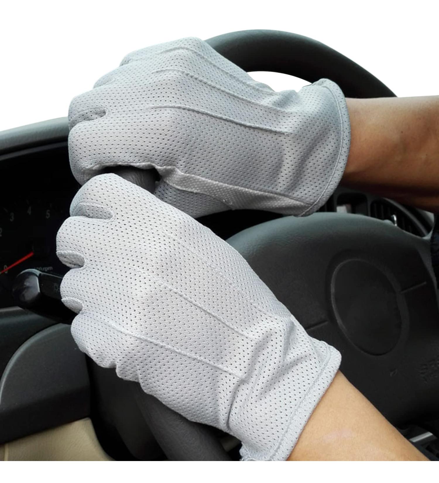 UV Protection Summer Driving Gloves for Men | Breathable Touchscreen Bicycle Gloves | Anti-UV Cooling Sun Protection - Buy Online on GoSupps.com