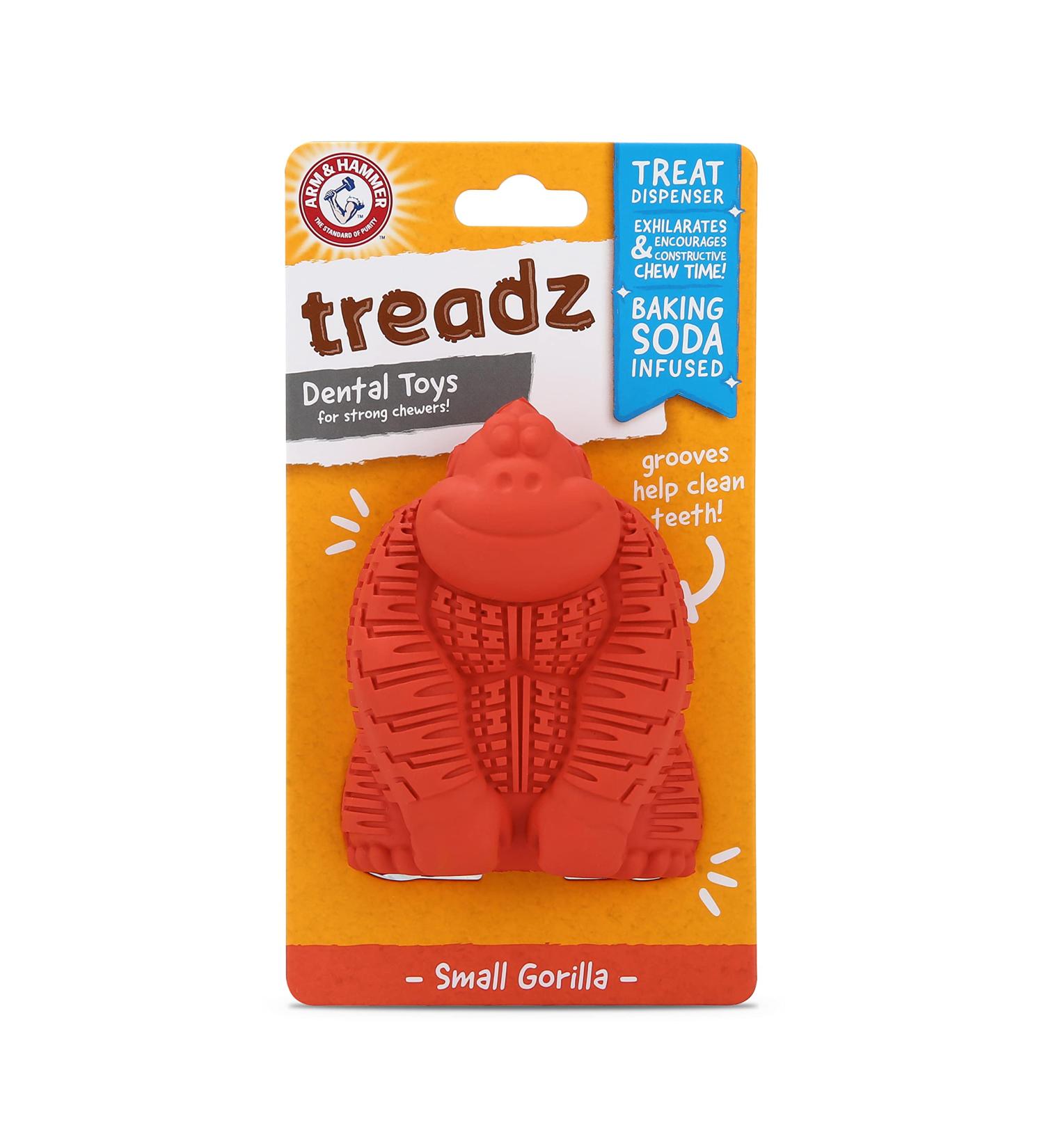 Arm & Hammer Treadz Gorilla Dental Toy for Strong Chewers - Small Size - Buy Online on GoSupps.com