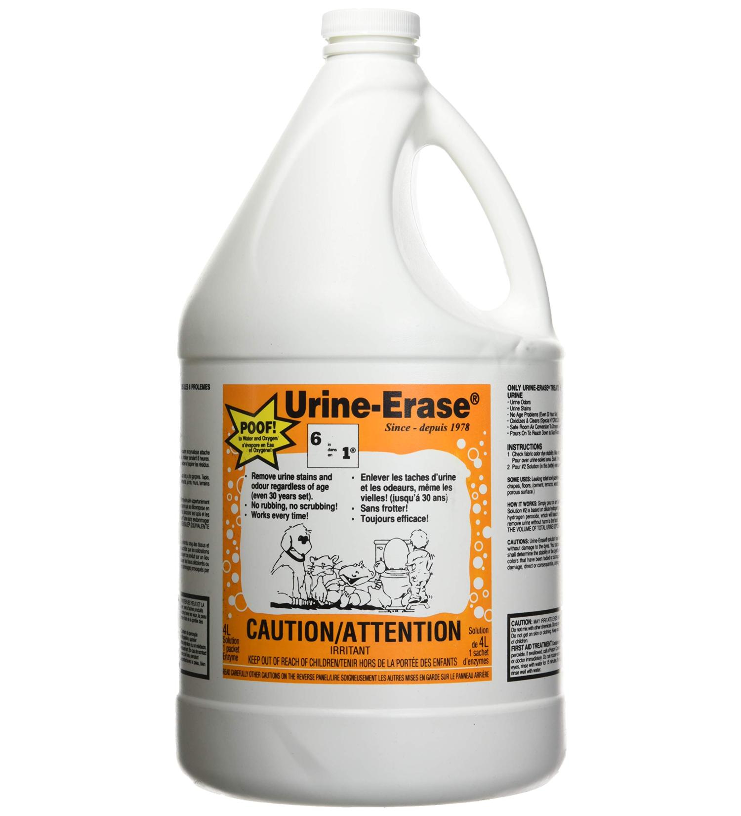 Urine-Erase Stain and Odor Remover 4L - Buy Online on GoSupps.com