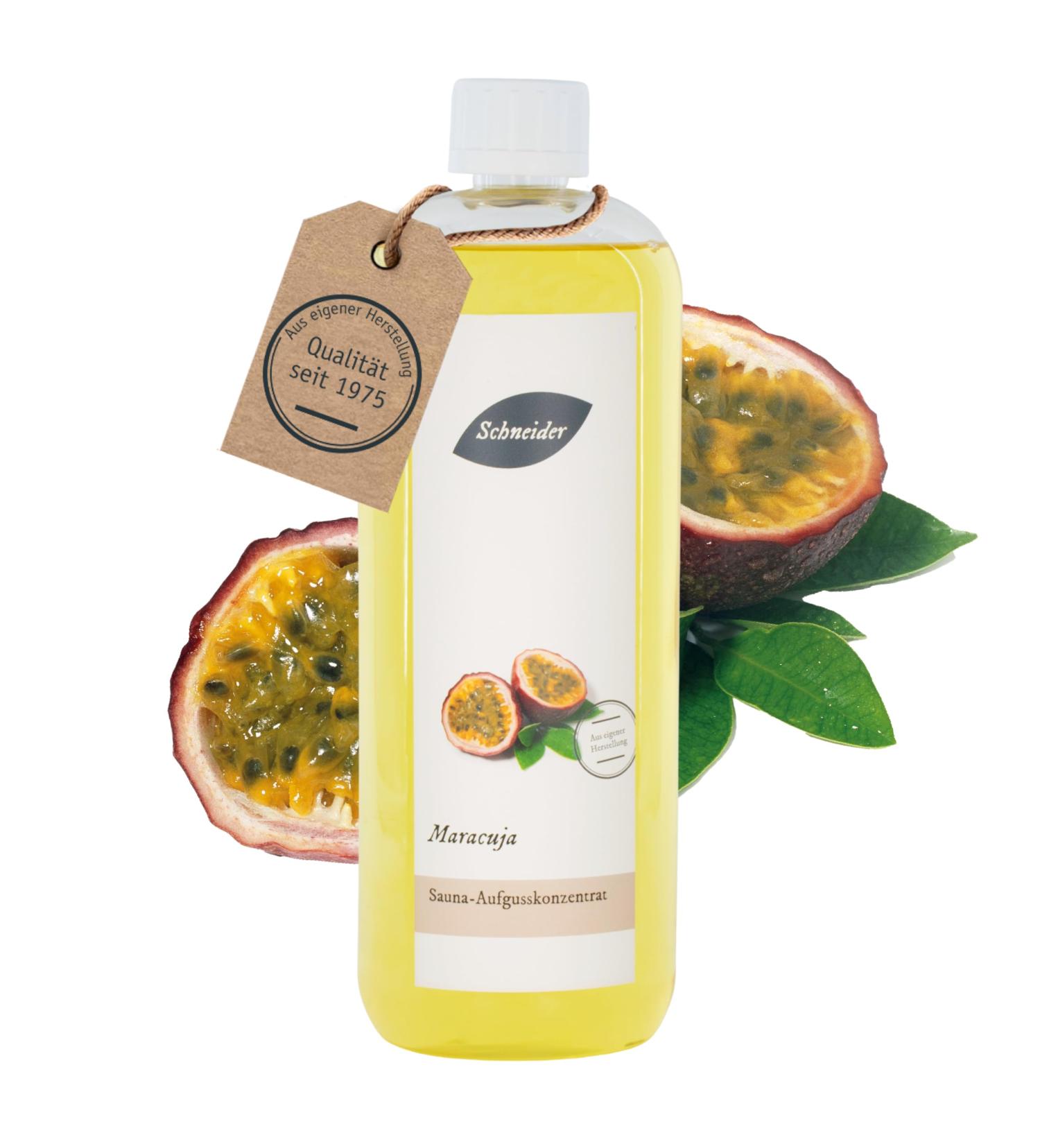 Saunabedarf Schneider Passion Fruit Infusion Concentrate 1000ml | Premium Sauna Experience | International Shipping - Buy Online on GoSupps.com
