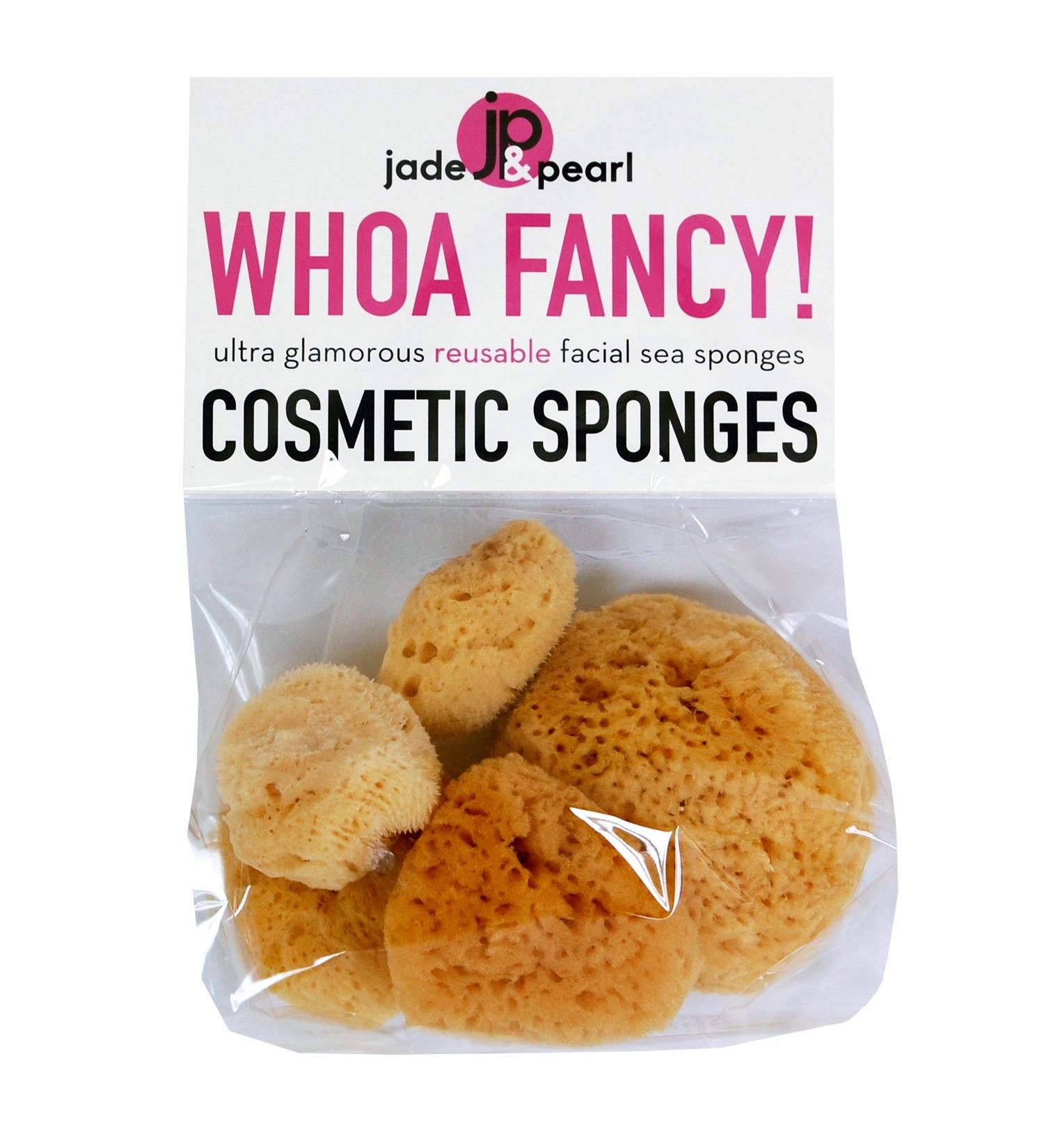 Whoa Fancy! Cosmetic SPONGES Ultra Glamorous Reusable Facial Sea Sponges