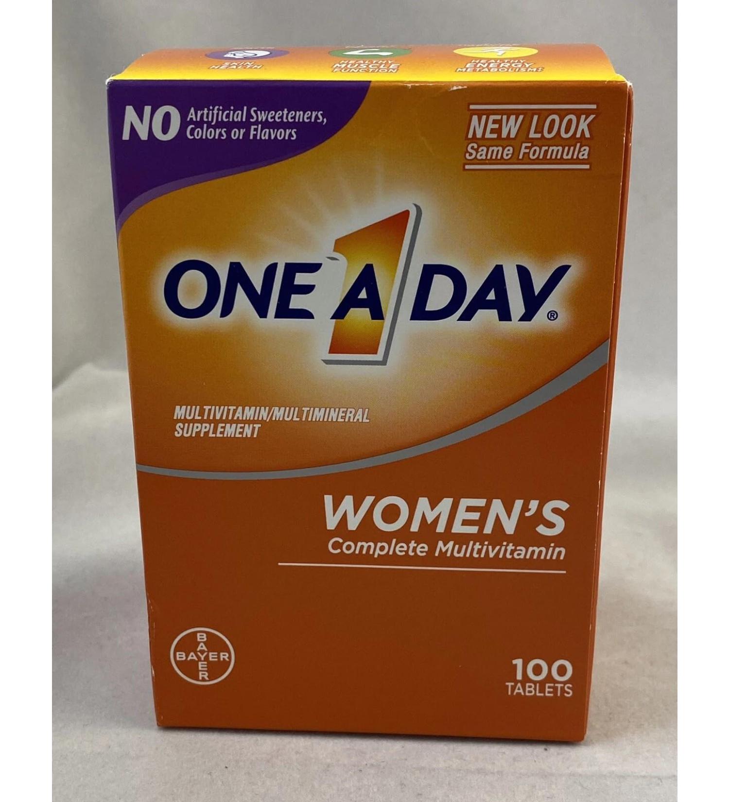 One-A-Day One-A-Day Women's Multivitamin Multimineral Supplement 100 tabs (Pack of 3) - Buy Online on GoSupps.com