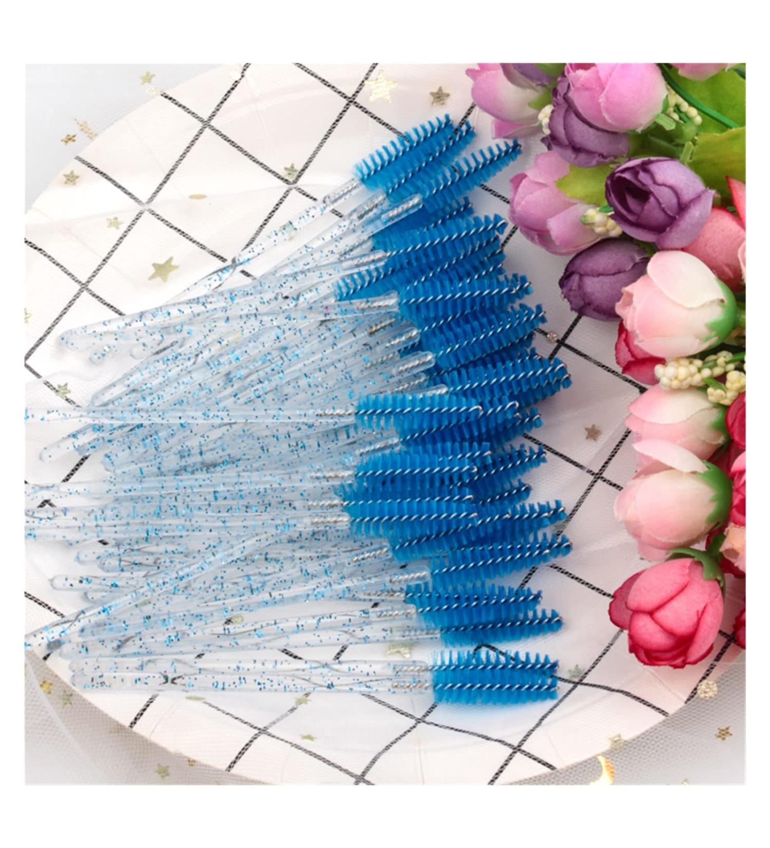 50 Disposable Eyelash Brushes Mascara Sticks Eyelash Makeup Tools (Color : Blue) - Buy Online on GoSupps.com