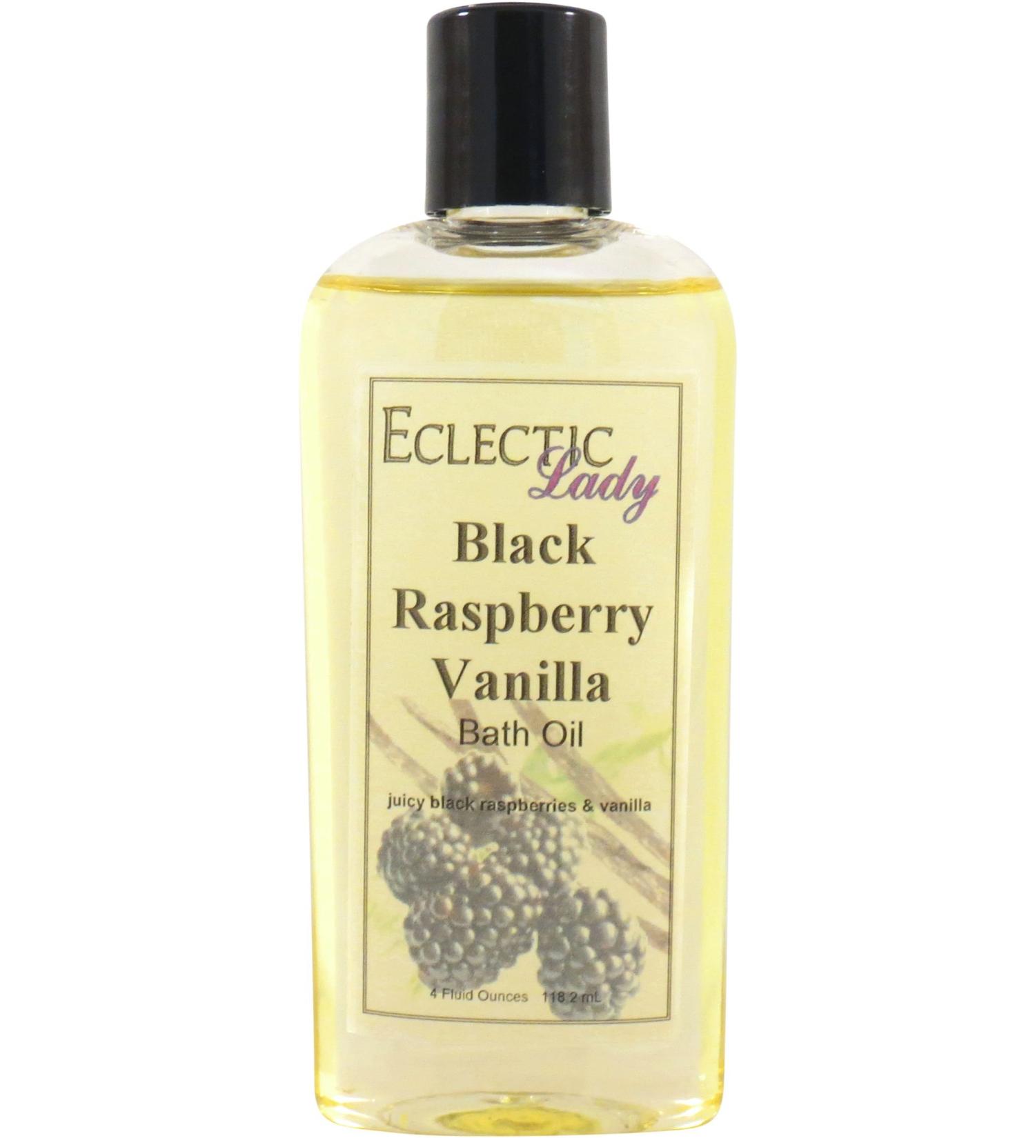 Black Raspberry Vanilla Bath Oil | Eclectic Lady | Nourishing & Moisturizing Fragrance Oil for Dry Skin | Relaxing Scented Bath Oil (4 oz - Buy Online on GoSupps.com