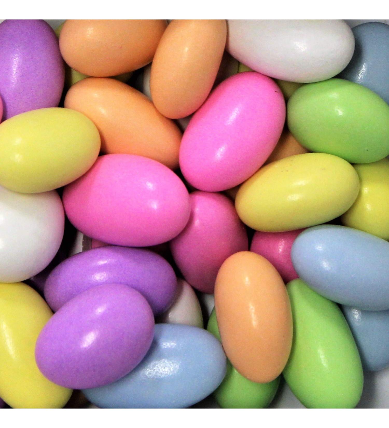 Assorted Jordan Almonds Pastel Colors - 5 LBS Bulk | Vegan & Kosher Sugared Almonds for Weddings and Parties - Buy Online on GoSupps.com