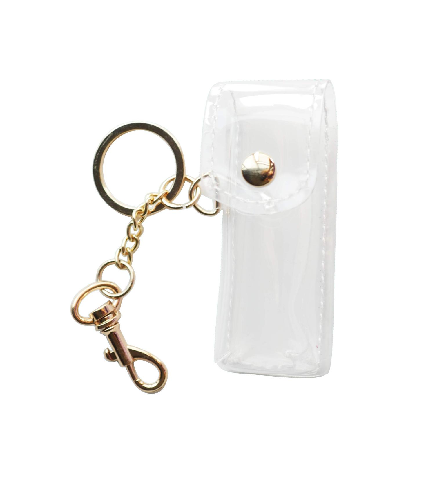 Clear Chapstick Keychain Holder - Portable Lip Balm Case with Key Chain - Perfect Gift for Women and Girls (1 Pack) - Buy Online on GoSupps.com