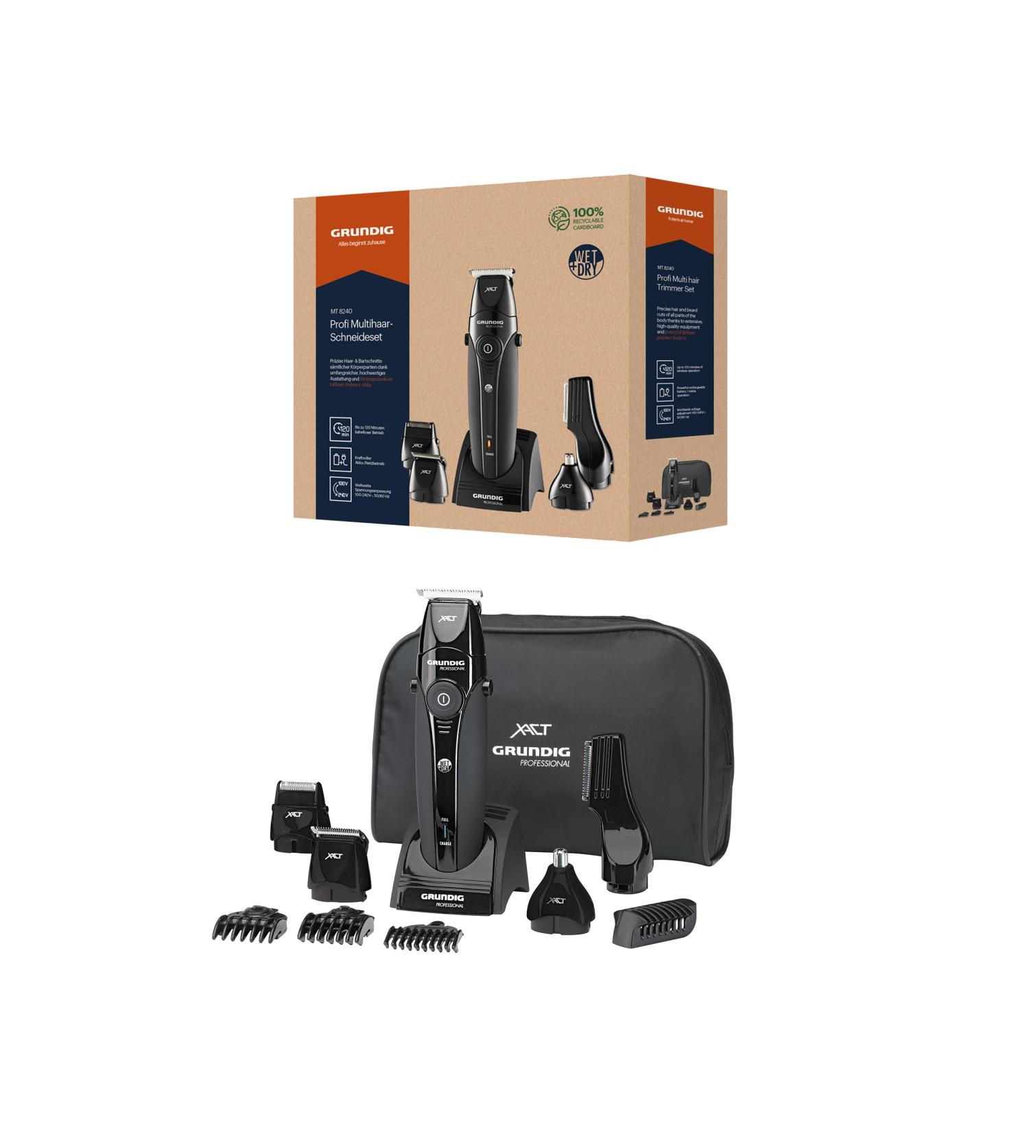 Shop Grundig MT 8240 Professional Multi-Hair Trimmer Set | International Shipping Available - Buy Online on GoSupps.com