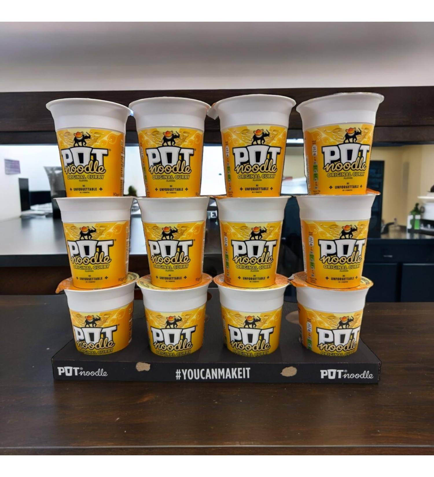 Pot Noodles Original Curry Flavour Multipack - Pack of 12 x 90g - Buy Online on GoSupps.com