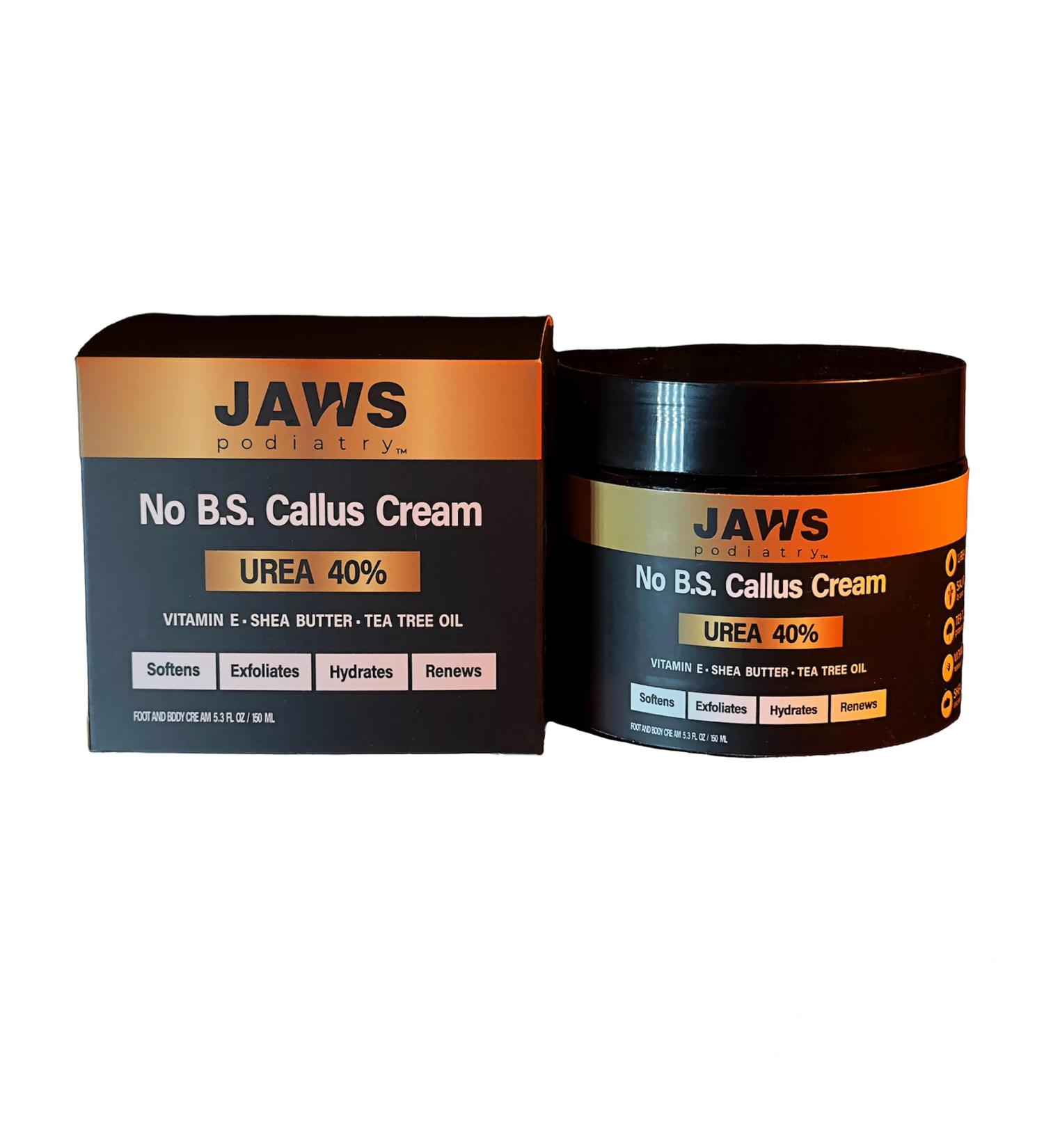 Urea Cream No B.S. - 40% Urea Callus Remover for Dry Cracked Feet Heels Knees & Elbows - Exfoliating & Hydrating Foot Cream - Buy Online on GoSupps.com