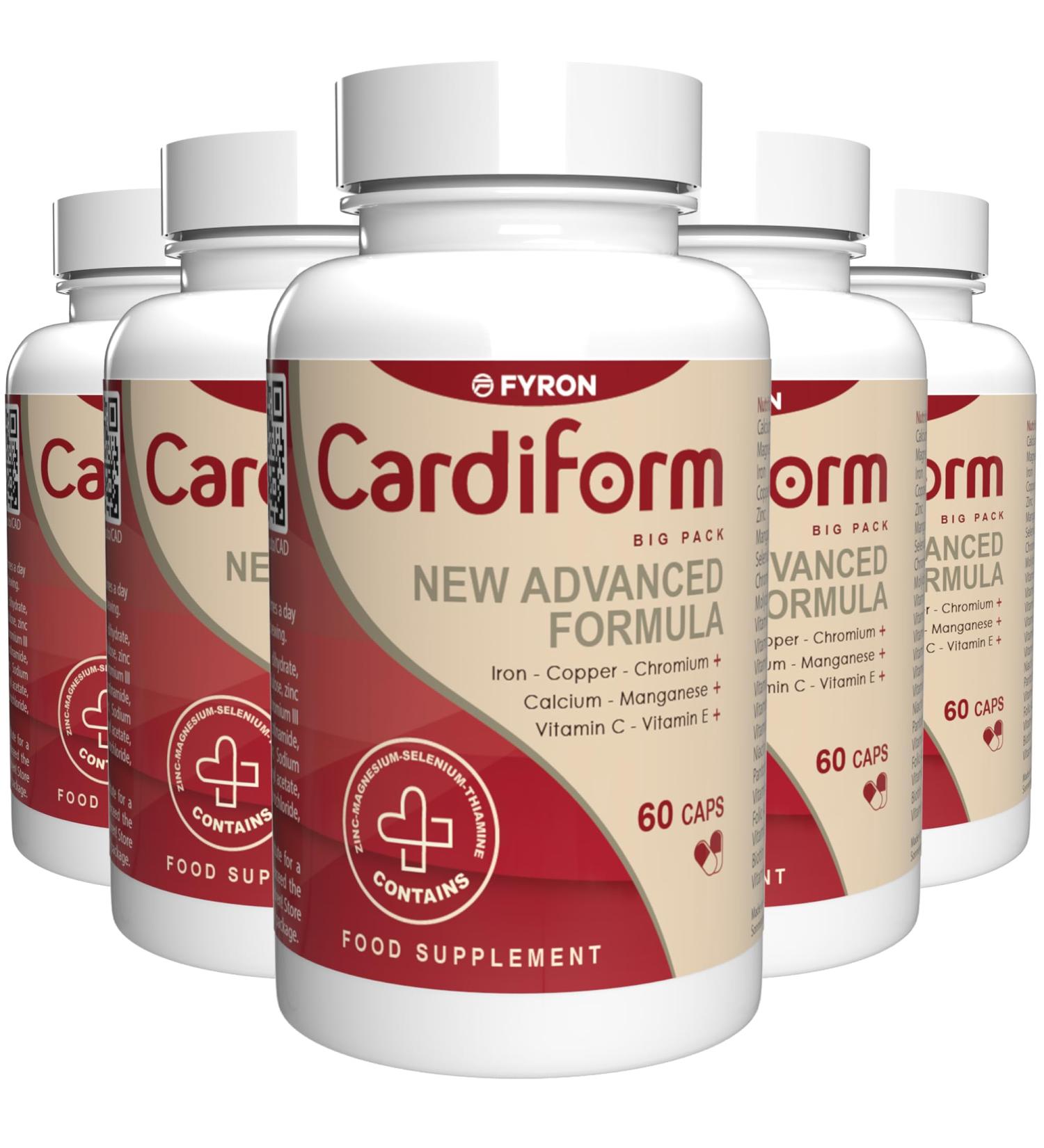  Cardiform 300 capsules (5 x 60 capsules) pack of 5 - Buy Online on GoSupps.com
