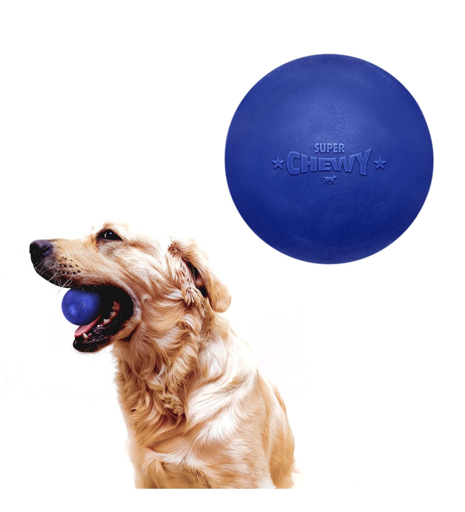 Tuff Pup Superchewy Tough Ball Toys for Dogs | Durable Natural Rubber | Best for Large Breeds | Ultra-Durable 2-Inch & 5-CM Options - Buy Online on GoSupps.com