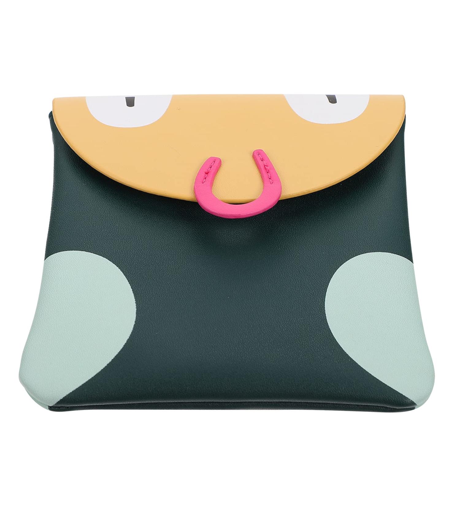 Sanitary Napkins Storage Bag - Feminine Menstruation Pouch for Teen Girls & Women - Green - Buy Online on GoSupps.com