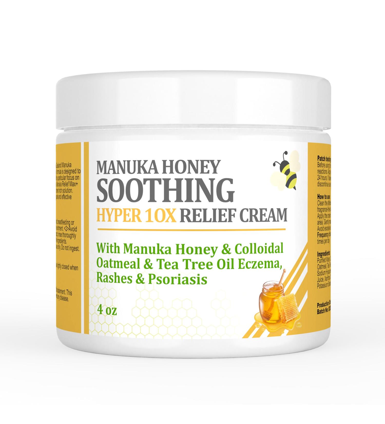 Manuka Honey Draw Salve Cream - Soothing Relief for Seborrheic Dermatitis Eczema Rosacea Psoriasis & Dry Scalp - Buy Online on GoSupps.com