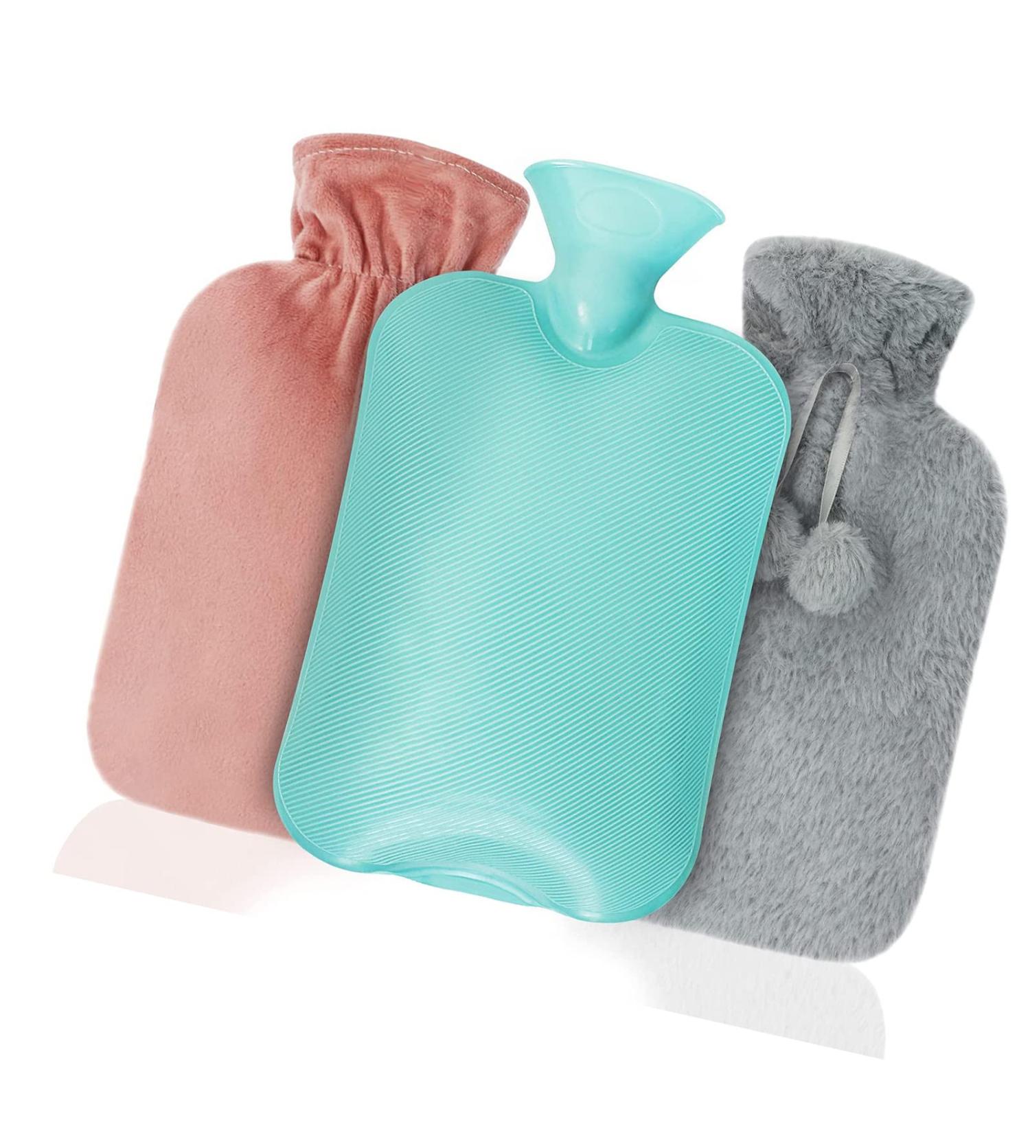 2L XXL Hot Water Bottle with Plush Cover - Safe & Durable Pain Relief for Kids & Adults - Buy Online on GoSupps.com
