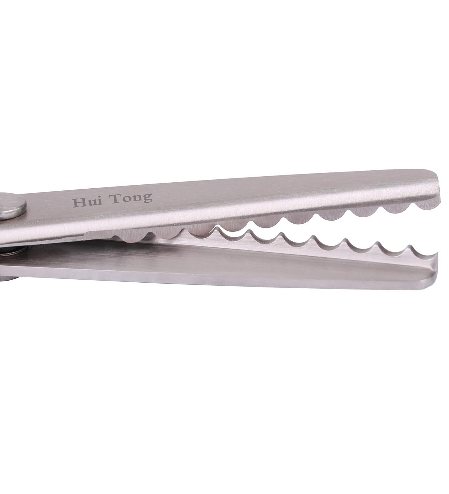 Hui Tong Strong & Sharpe Pinking Shears Pinking Shears Scissors for Fabric  Serrated and Scalloped Scissors Fabric 3mm 5mm 7mm (Scalloped 7mm) - Buy Online on GoSupps.com