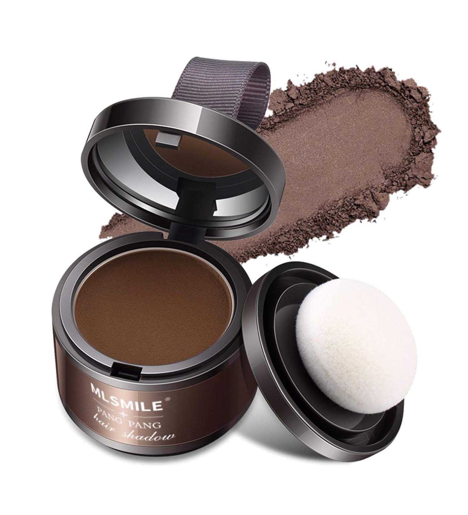 Hairline Powder Root Touch Up Powder Instant Hair Loss Concealer Hair Powder for Thinning Hair Hair Powder Women Windproof & Sweatproof Hair Root Concealer (Dark Brown) - Buy Online on GoSupps.com