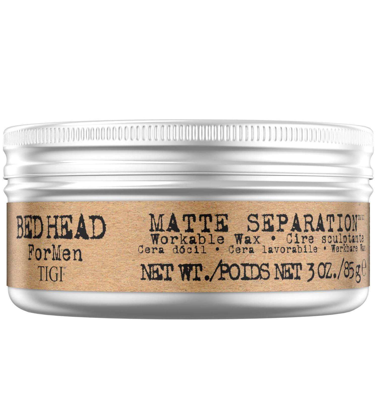 TIGI Bed Head for Men Matte Separation Workable Wax 3oz - Styling Hair Wax - Buy Online on GoSupps.com