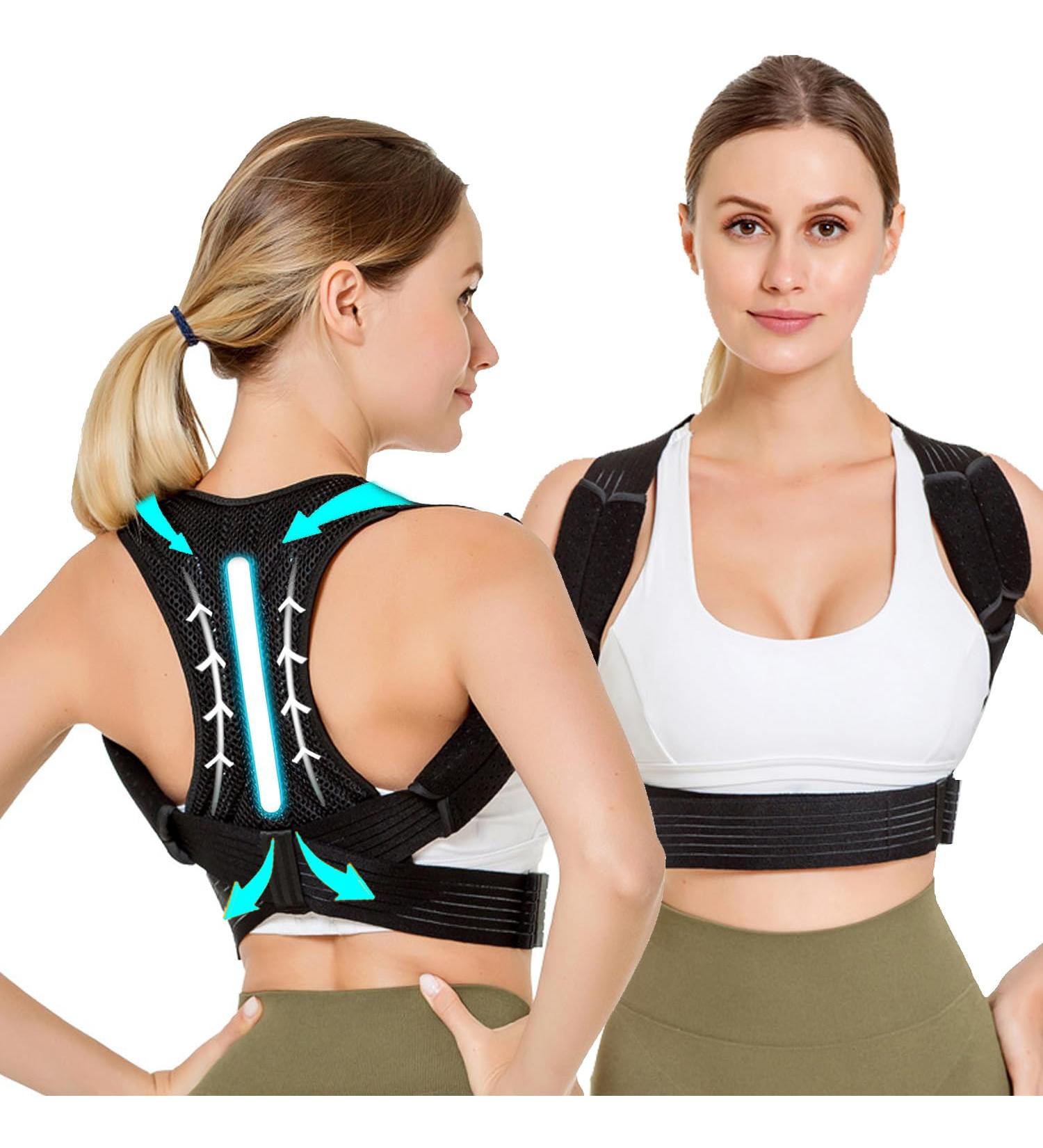 Adjustable Back Support Belt for Posture Correction - Neck Back & Shoulder Stabilizer for Men & Women - Buy Online on GoSupps.com