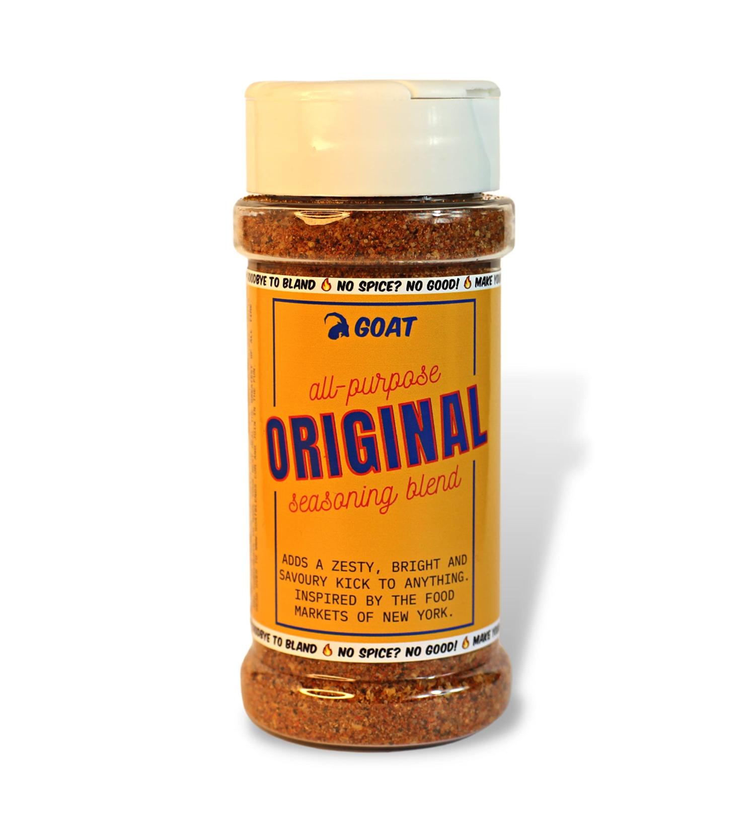 Goat Original Seasoning Blend & Rub - The Perfect All-Rounder Seasoning for Meat Seafood Poultry and Almost Anything. 75g Shaker. Delicious Spice Blend and Seasoning. - Buy Online on GoSupps.com