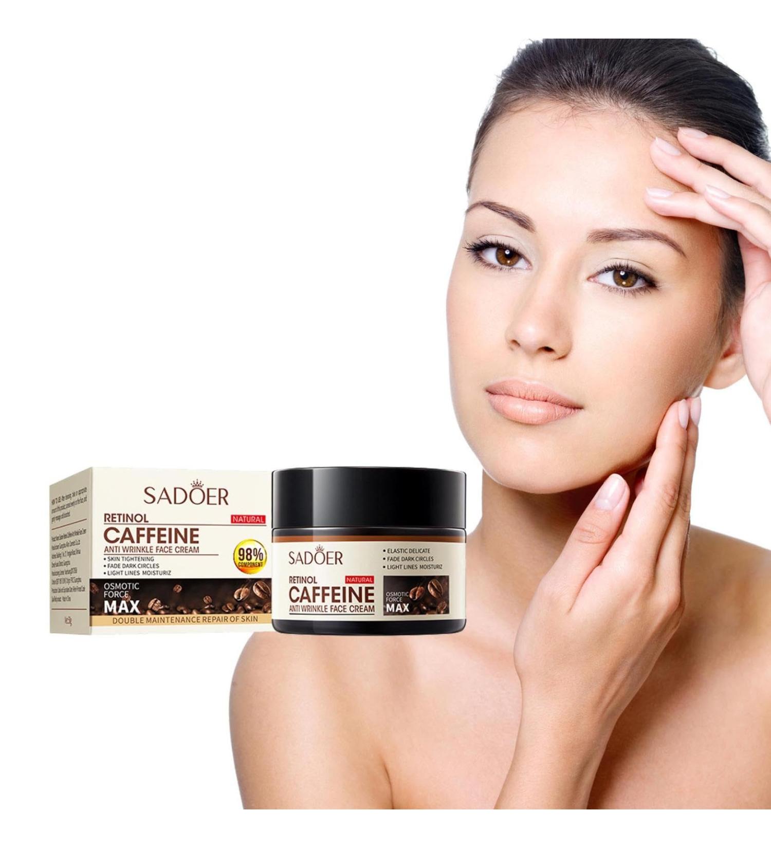 Hydrating Retinol & Caffeine Anti-Wrinkle Cream - Revitalize Skin Reduce Fine Lines Optimal Moisture - 1PC - Buy Online on GoSupps.com