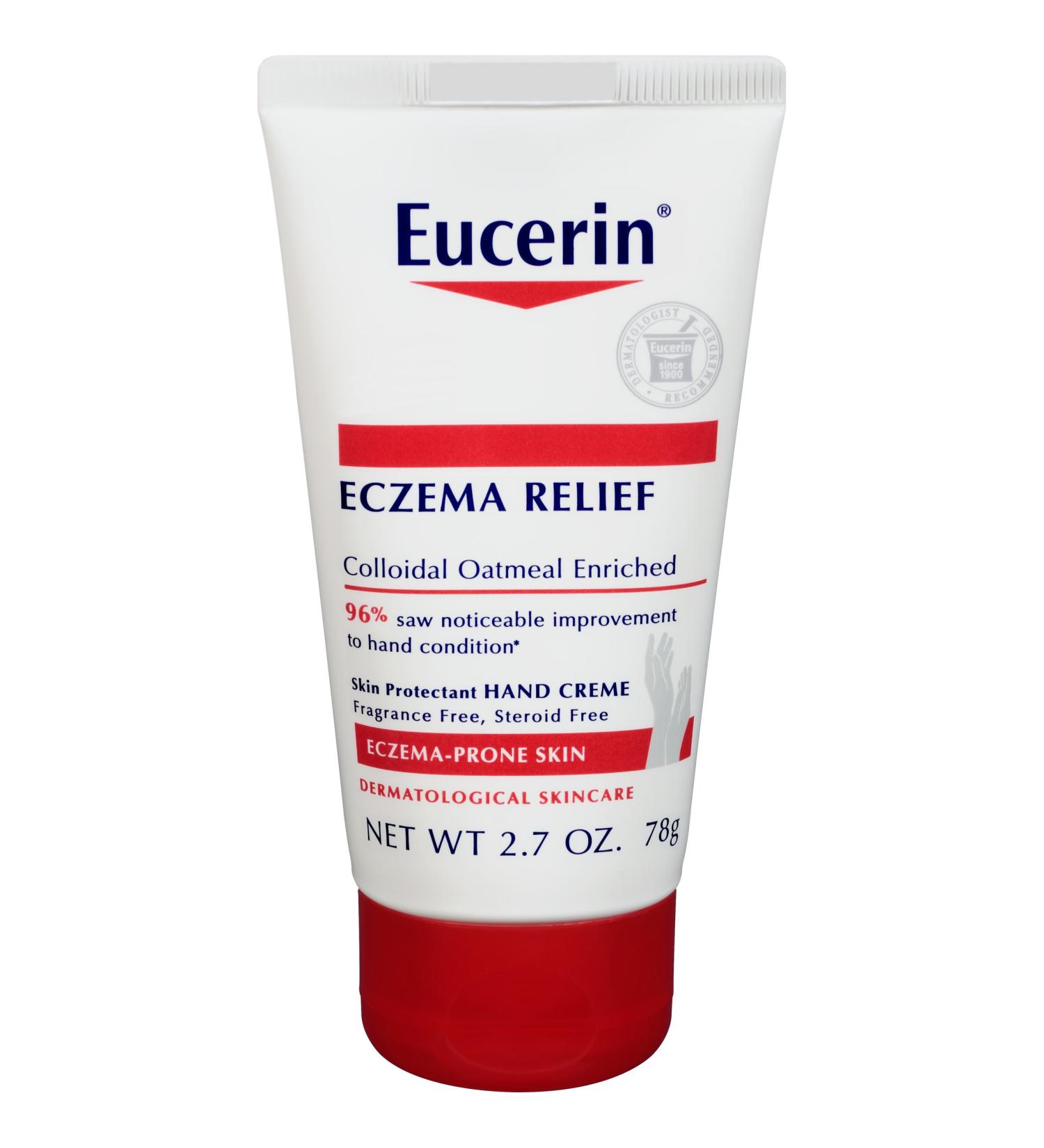 Eucerin Creme Eczema Relief Hand 2.7 Ounce Tube (80ml)