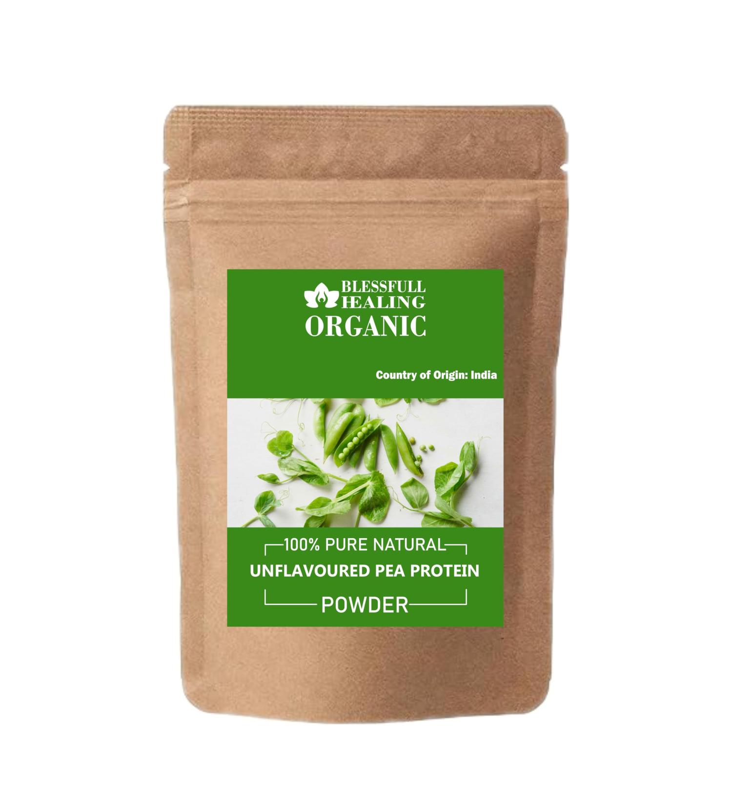 Organic Unflavoured Pea Protien Powder 100% Pure Natural 200 Gram / 7.05 oz 7.05 Ounce (Pack of 1) - Buy Online on GoSupps.com