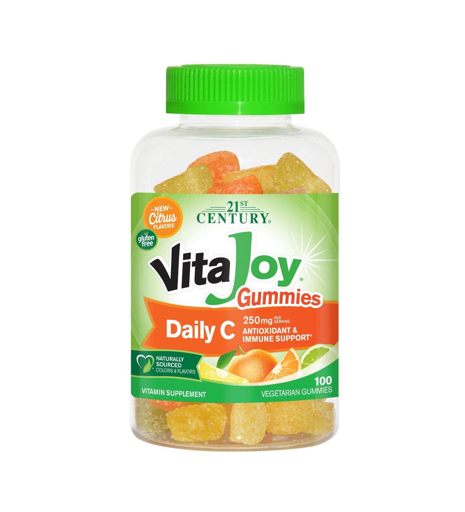 21st Century Vitajoy Daily C Gummies Orange 250mg 100 Count - Buy Online on GoSupps.com