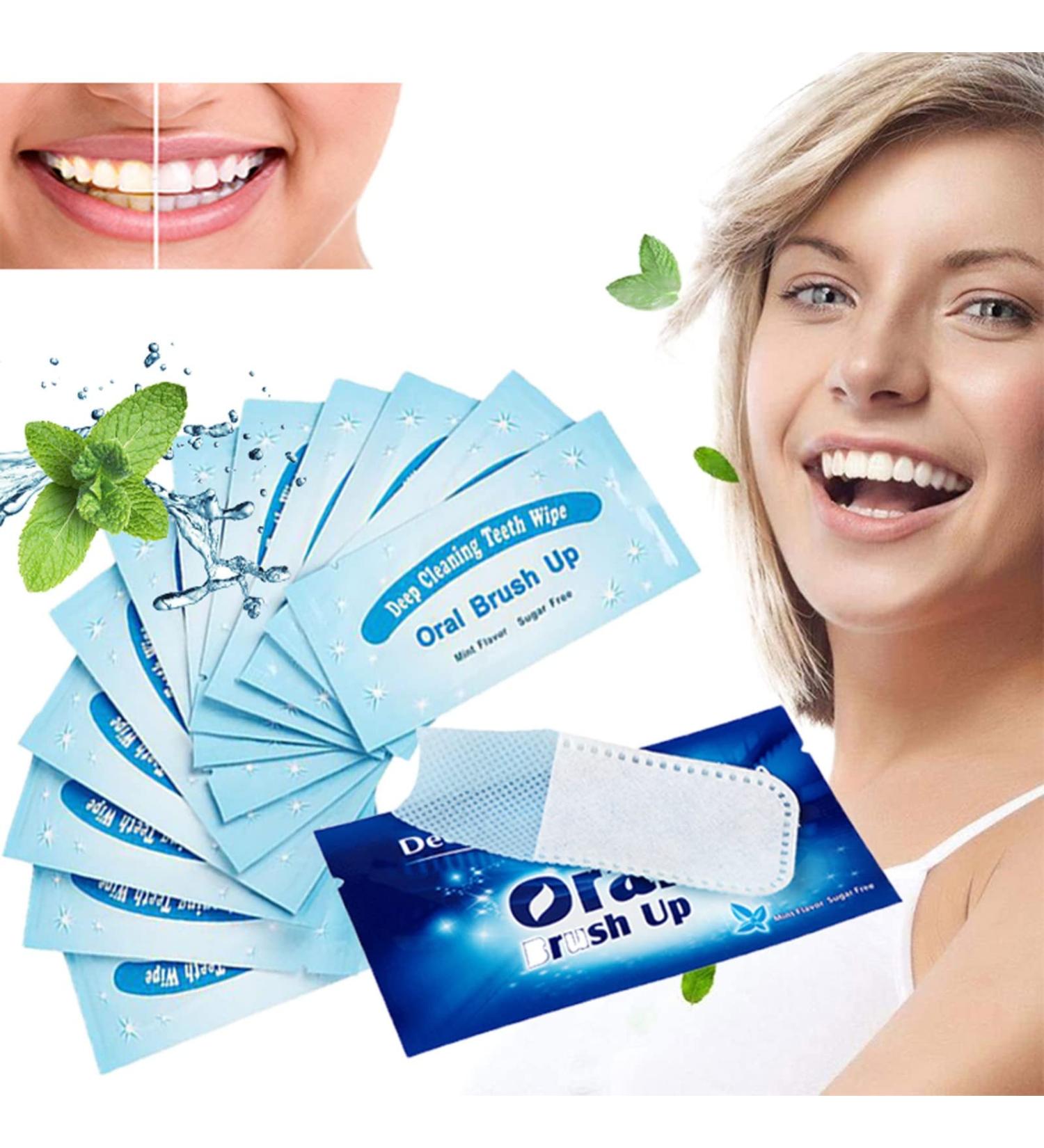 Buyzg 300 Mint Taste Dental Wipes - Oral Deep Cleaning Tool for Adults & Children (Dark Blue) - Buy Online on GoSupps.com