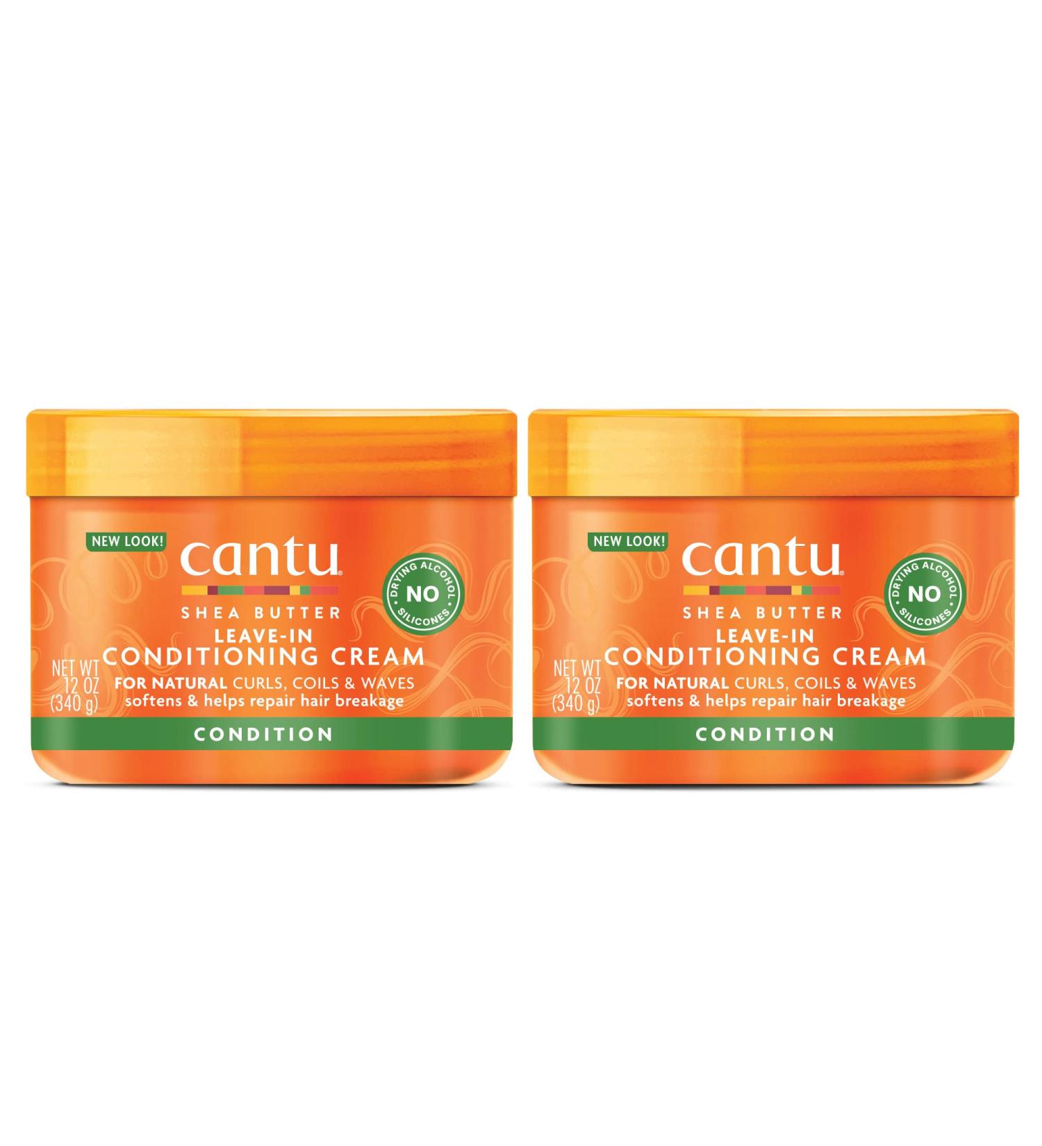 Cantu Shea Butter Leave-In Conditioning Cream 12 oz (Pack of 2) - For Natural Hair | Packaging May Vary - Buy Online on GoSupps.com