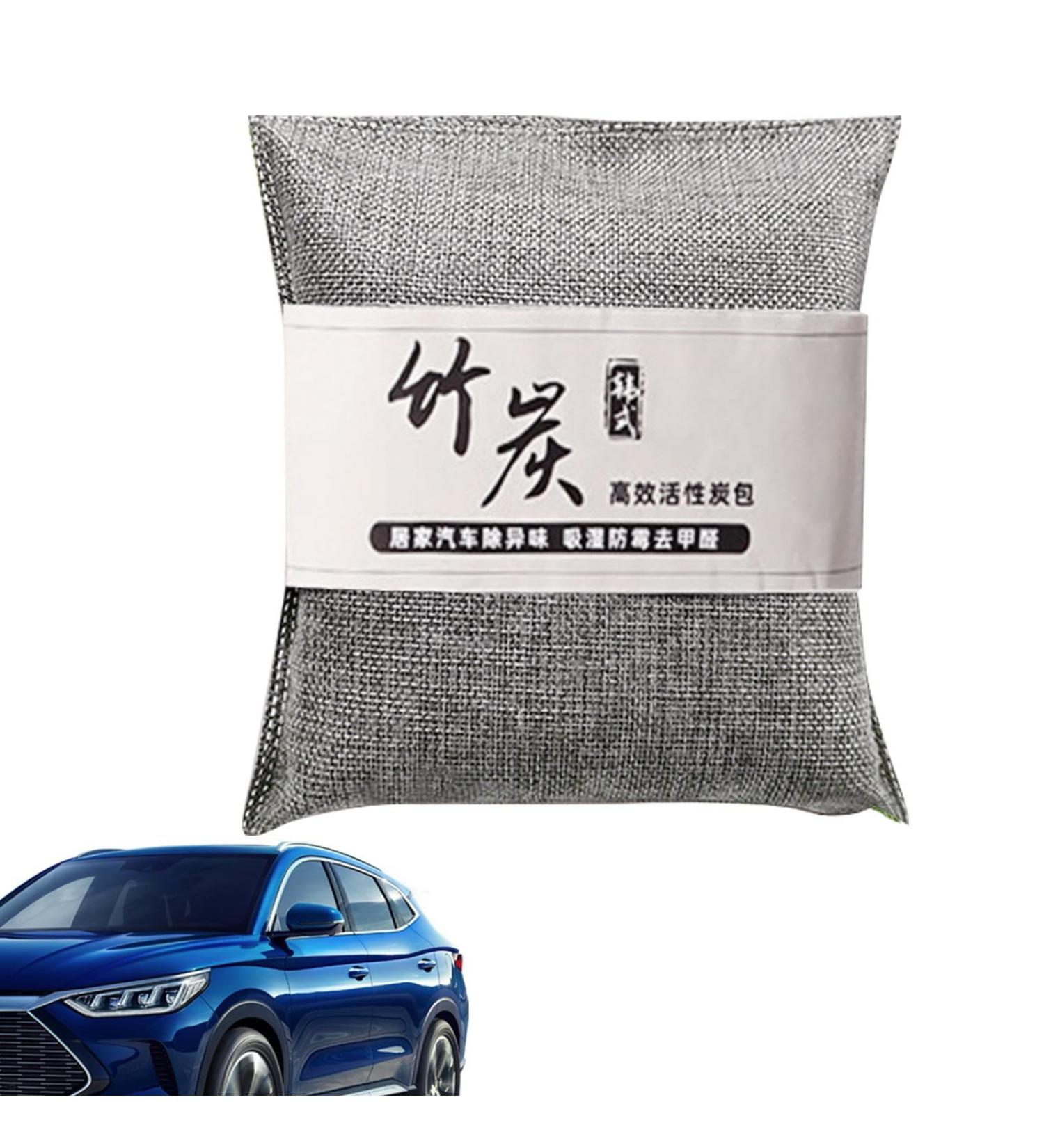 Charcoal Odor Eliminator | Fresh Charcoal Car Air Purifying Deodorizer | Household Moisture Absorber for Living Room Bedroom Study Room Wardrobe Air Freshening Suanq Grey - Buy Online on GoSupps.com