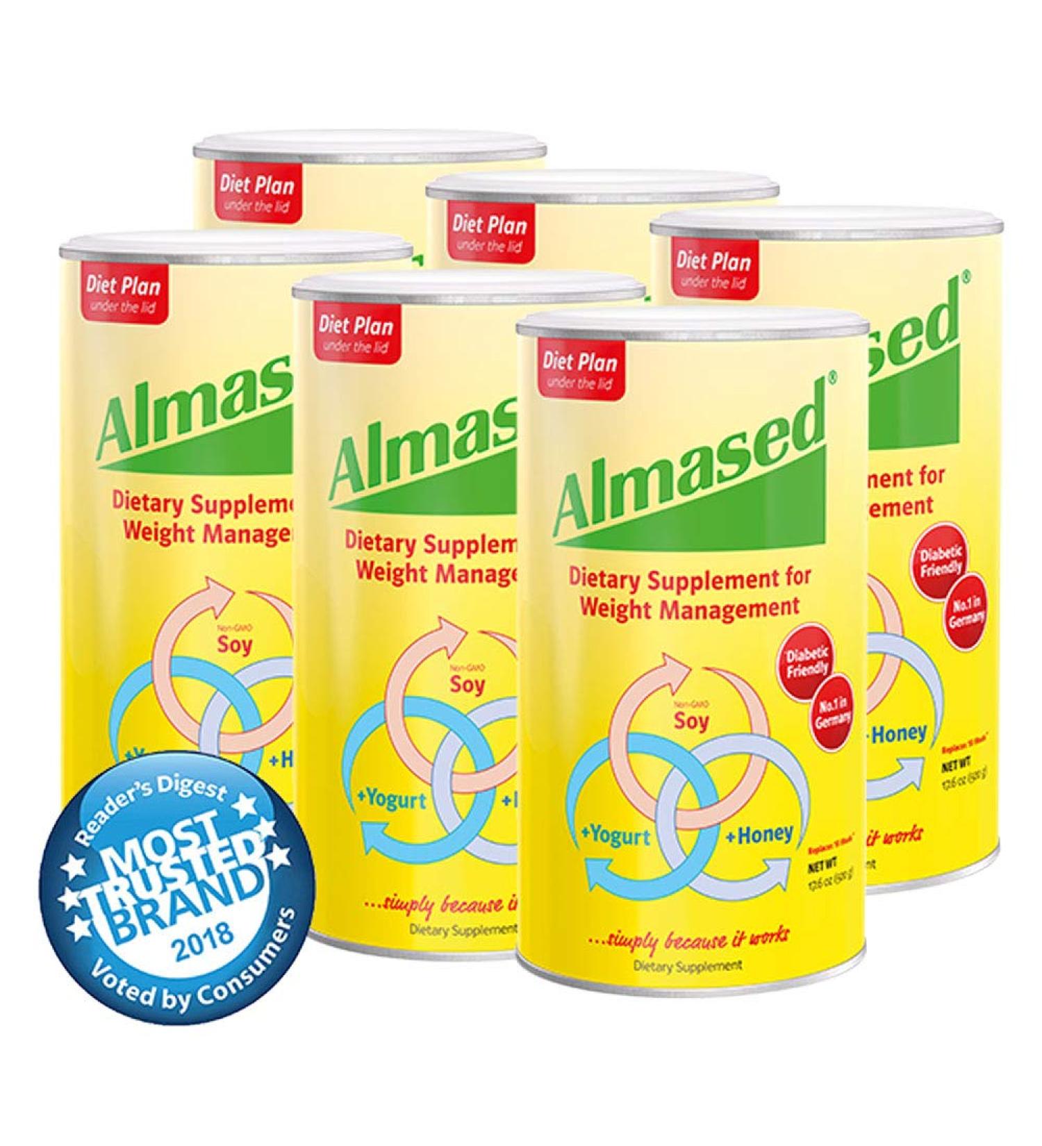 Almased USA 17.6 oz (500g) - Premium Protein Meal Replacement for Weight Loss - Buy Online on GoSupps.com