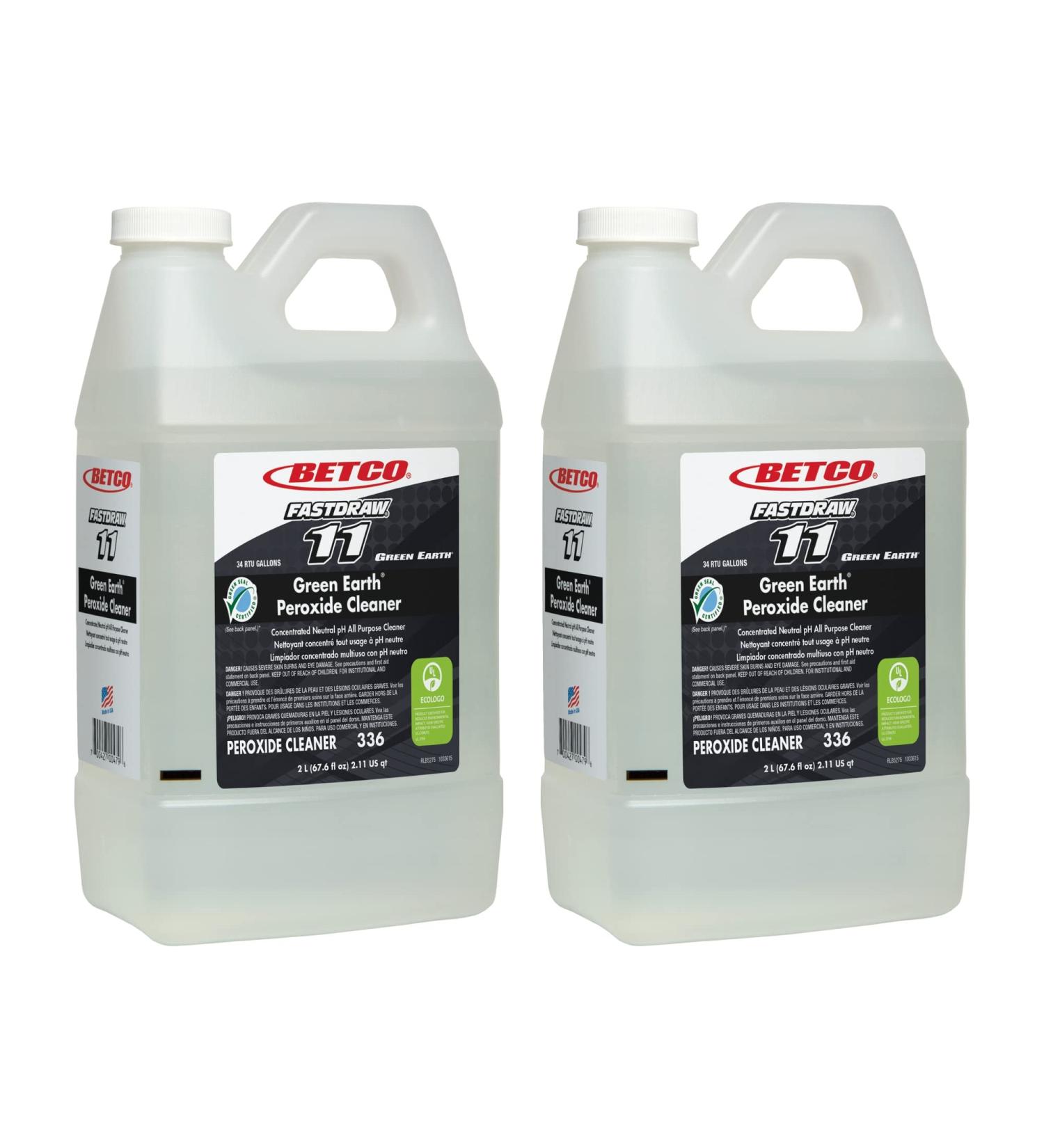 Buy Betco Fastdraw Green Earth Peroxide Cleaner - Fresh Mint 152 Oz (Pack of 2) | Eco-Friendly International Shipping - Buy Online on GoSupps.com