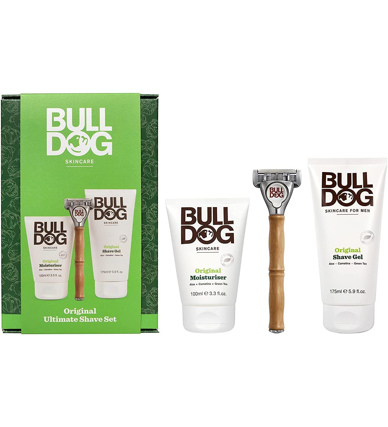 BULLDOG Skincare Ultimate Shaving Set - Eco-Friendly Grooming for Men | International Shipping - Buy Online on GoSupps.com