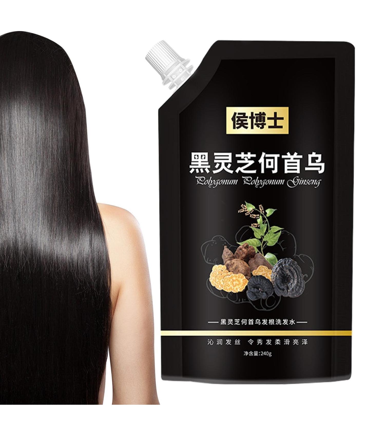  Holdes Blackout Shampoo 240ml He Shou Wu Hair Darkening Deep Purifying Shampoo for Grey Hair Men Women Teens Holdes - Buy Online on GoSupps.com