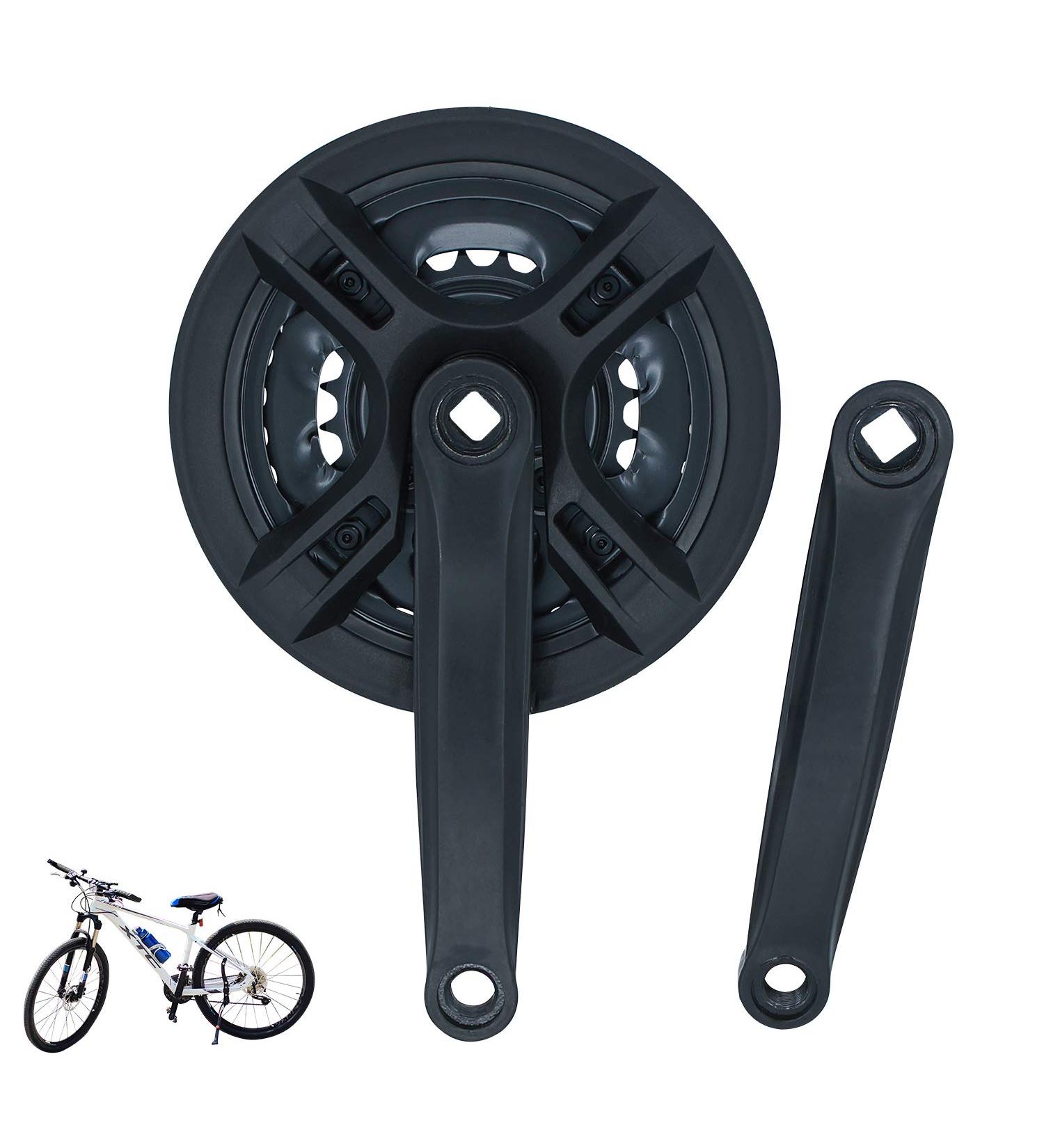 ColouredPeas Square Cone Mountain Crankset - 6/7/8 Speed Universal Crank Set for Mountain Bikes - 170mm Crank Arm - Buy Online on GoSupps.com