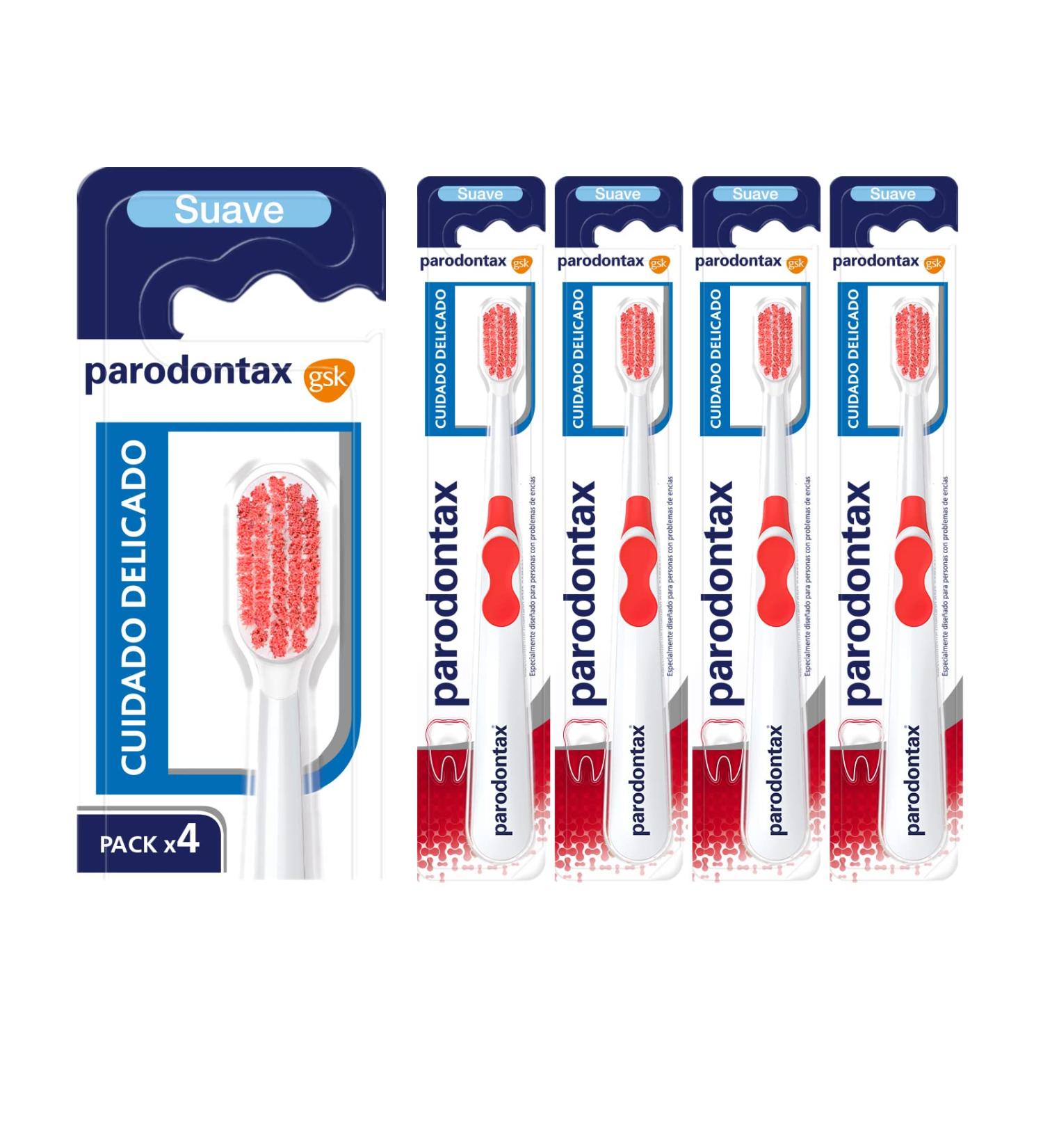 Parodontax Gentle Care Soft Toothbrush - 4 Pack for Healthy Gums & Bleeding Prevention | International Shipping - Buy Online on GoSupps.com