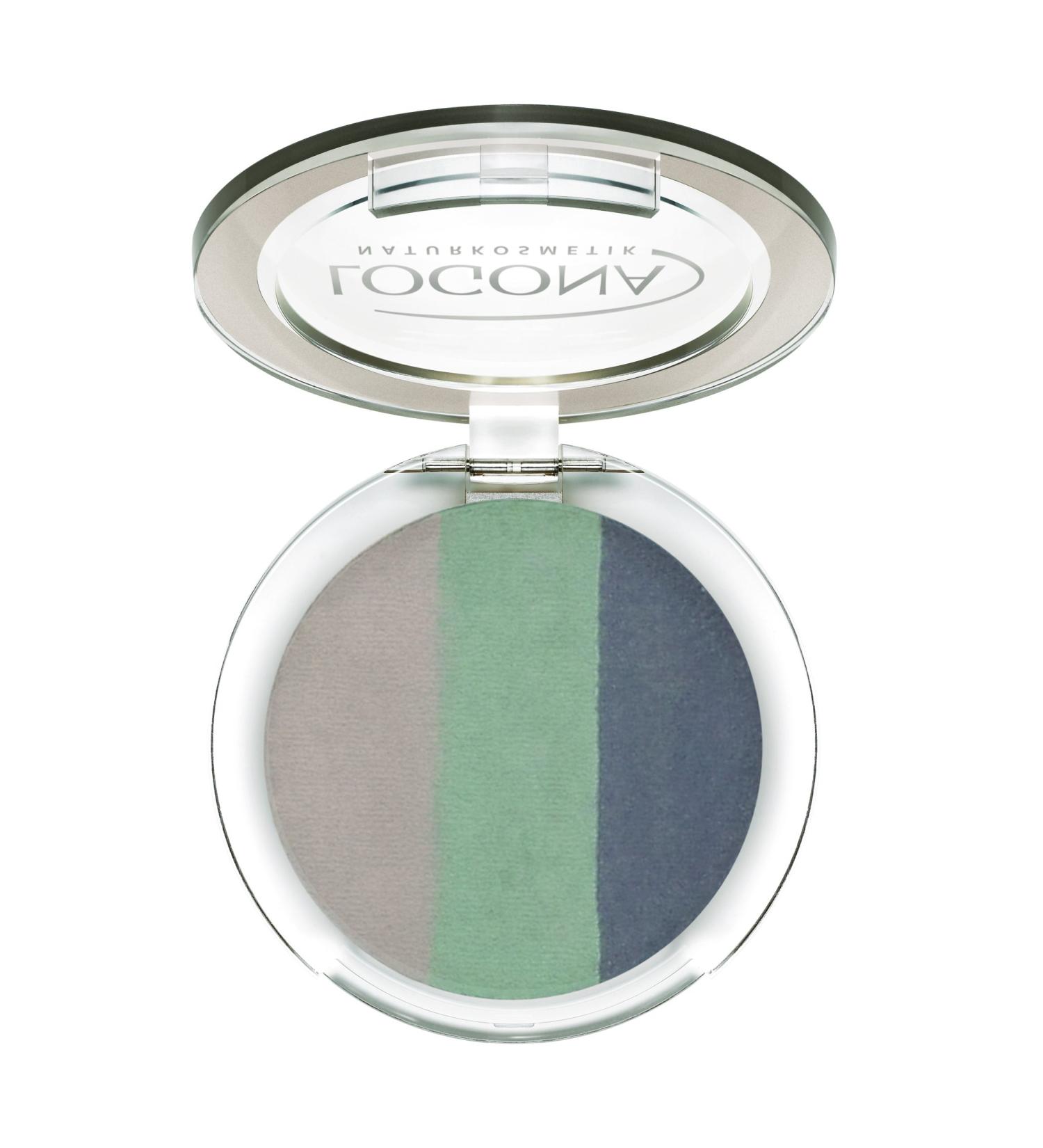 Logona Naturkosmetik Eyeshadow Trio No.04 Ocean - Natural Makeup Anti-Aging Organic Extracts Perfect for Daily & Evening Looks - 4G - Buy Online on GoSupps.com