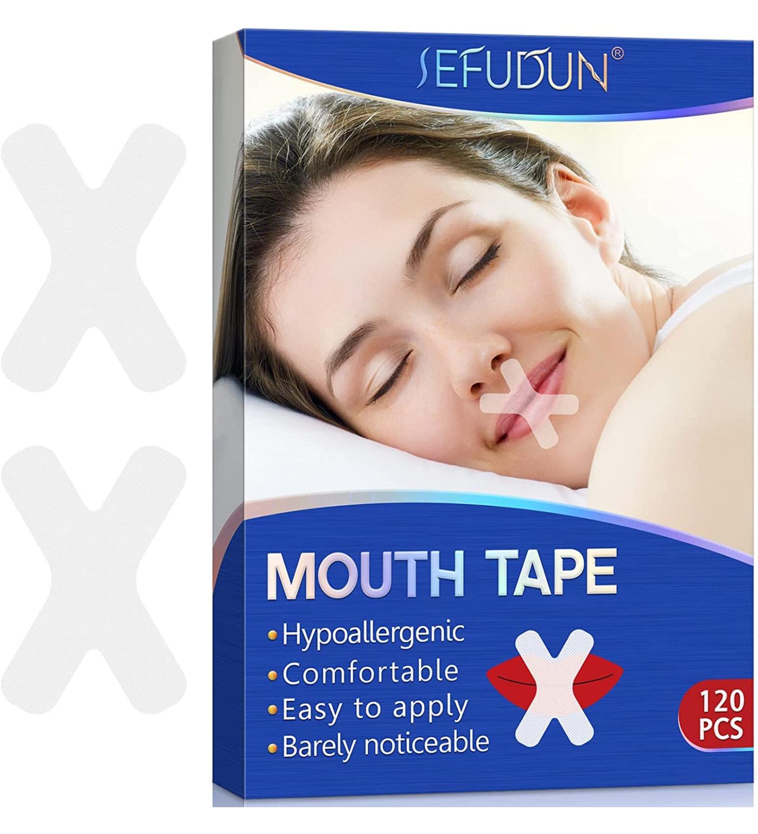 Mouth Tape 120 Pcs for Better Nose Breathing | Anti Snoring Devices for Improved Sleep | Instant Snoring Relief - Buy Online on GoSupps.com