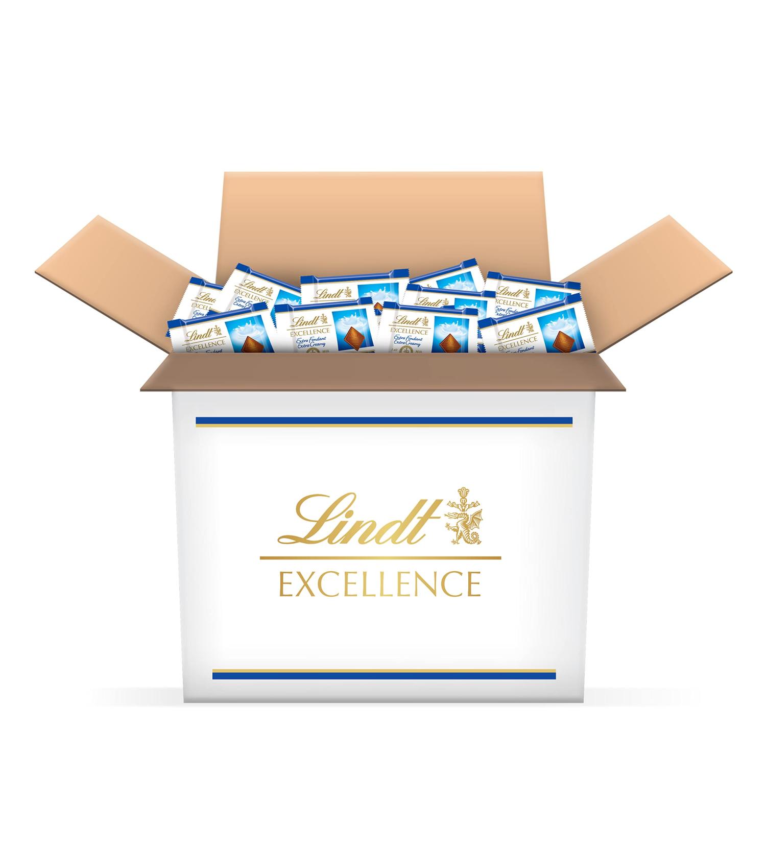 Lindt - Mini EXCELLENCE Squares Box - Milk Chocolate 1.1kg - Buy Online on GoSupps.com