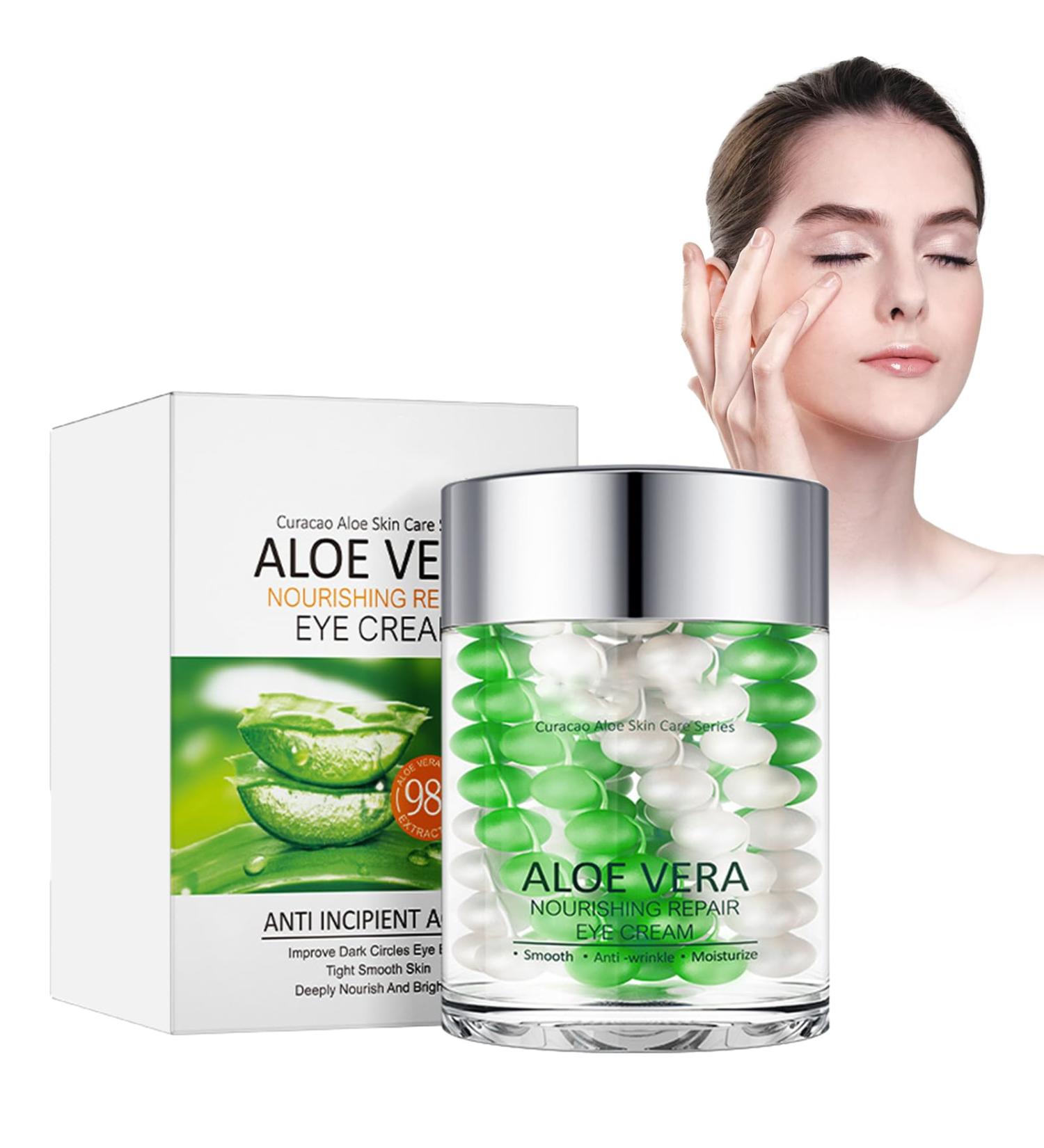 02 60 g moisturizing eye cream with aloe vera eye repair cream under eye cream against dark circles and puffiness moisturizing eye cream - Buy Online on GoSupps.com