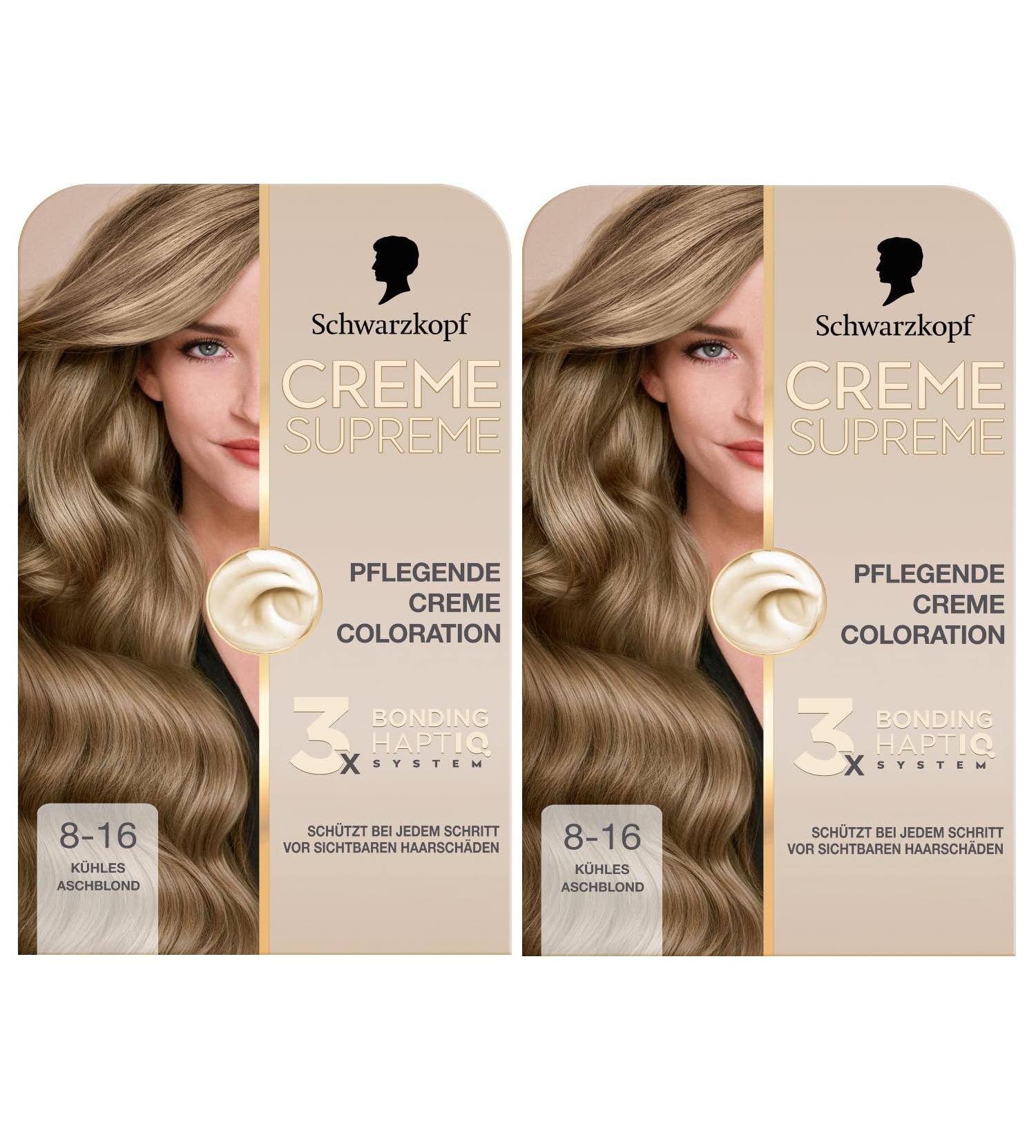 handle Coloration 816 cool ash blonde 2 x 182 ml sustainable hair dye with serum and hair mask protects against visible hair damage for 100 gray coverage - Buy Online on GoSupps.com