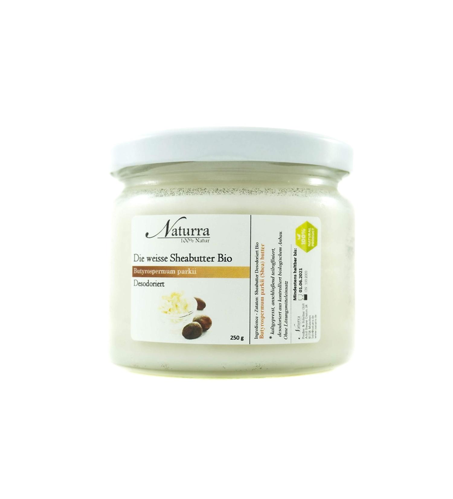 Naturra White Organic Shea Butter 250g - Deodorized Pure & Eco-Friendly | Organic Farming - Buy Online on GoSupps.com