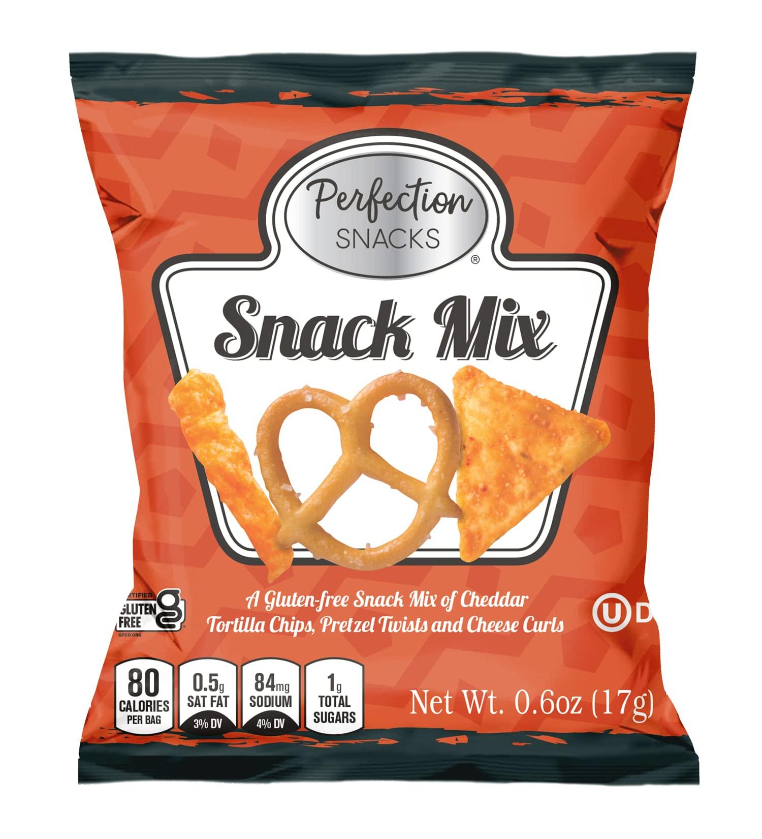 Perfection Snacks Original Cheddar Snack Mix 0.6oz - 25 Count Bulk Pack - Buy Online on GoSupps.com